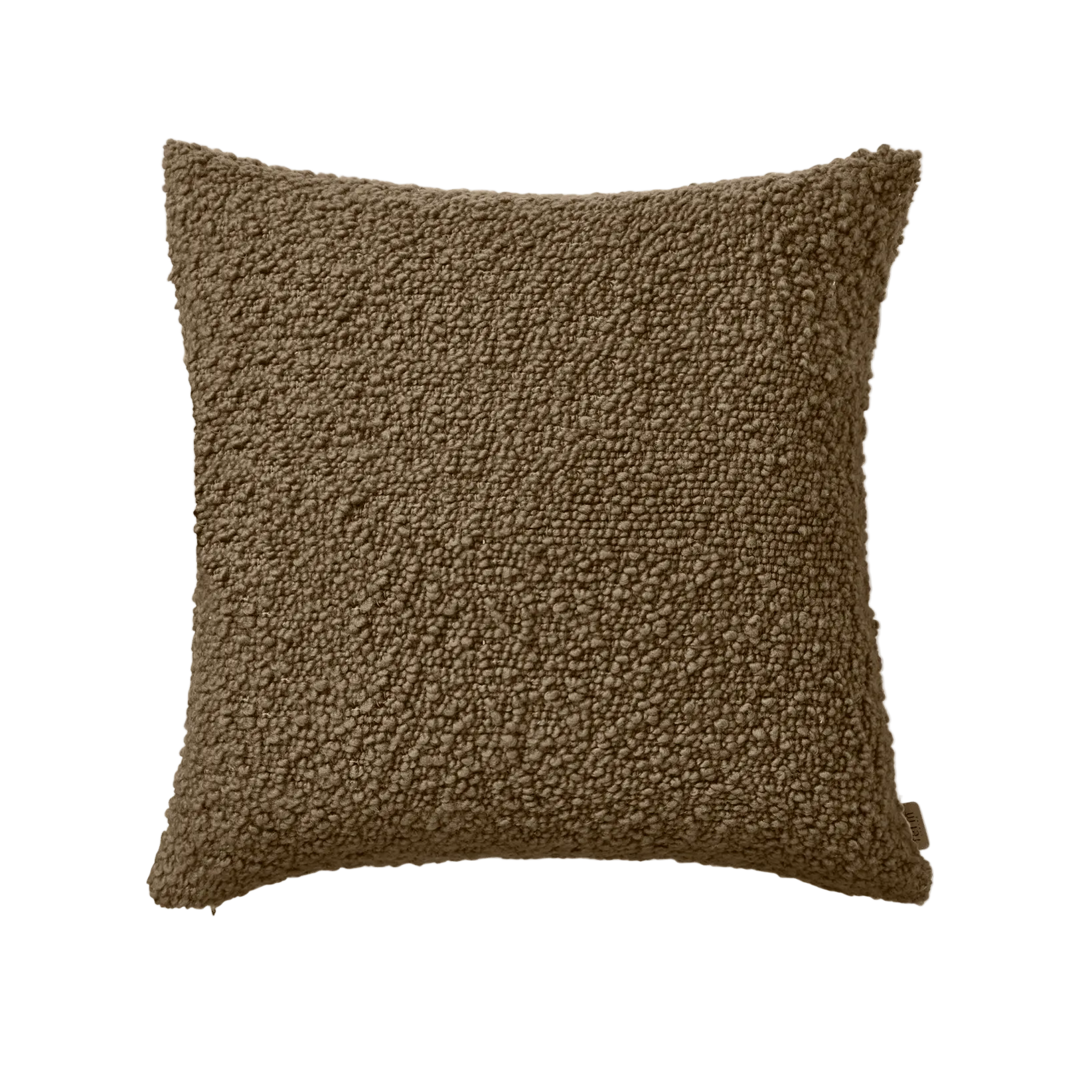 MOOR cushion olive bouclé