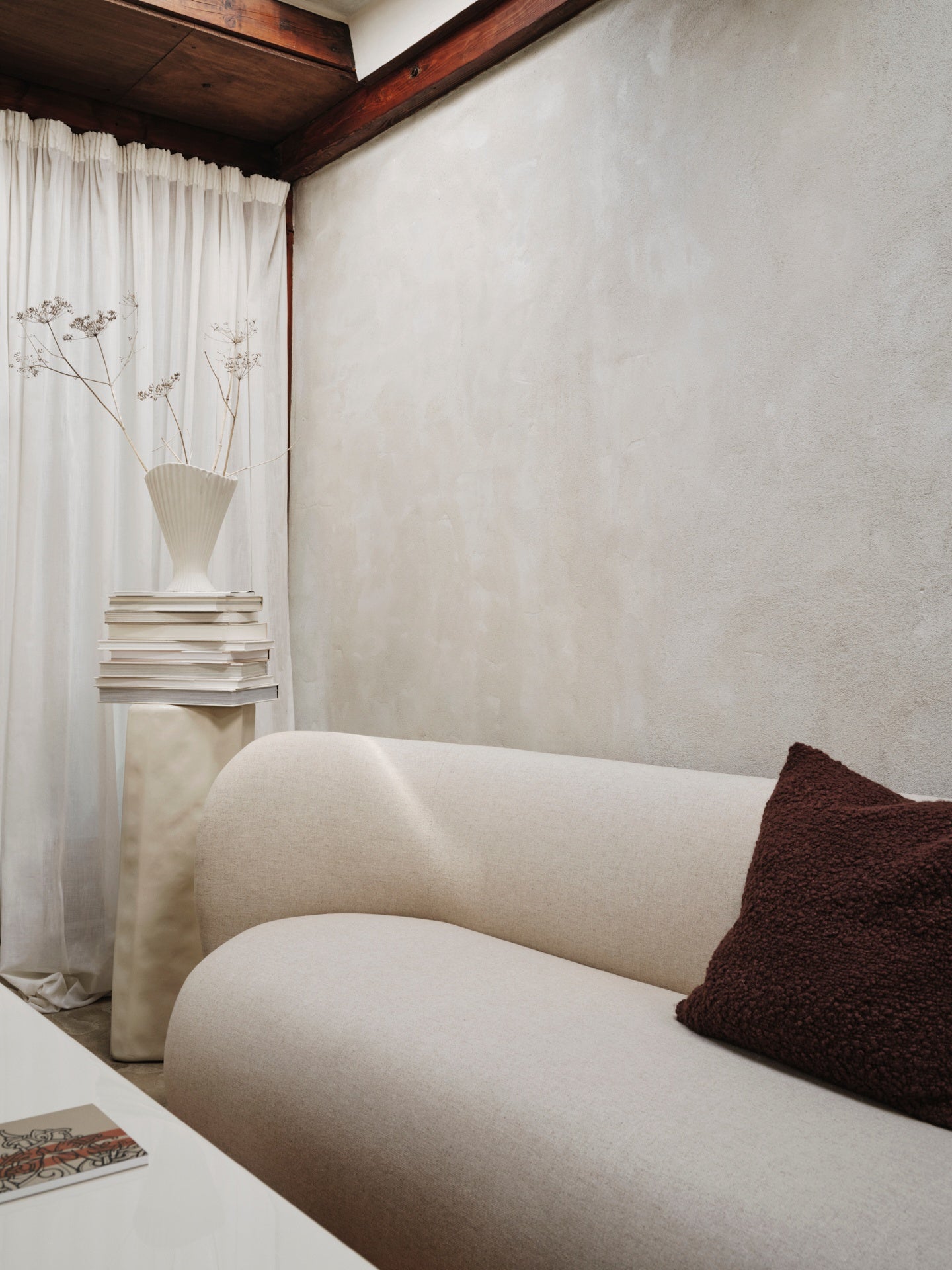 MOOR Cushion Brown Bouclé