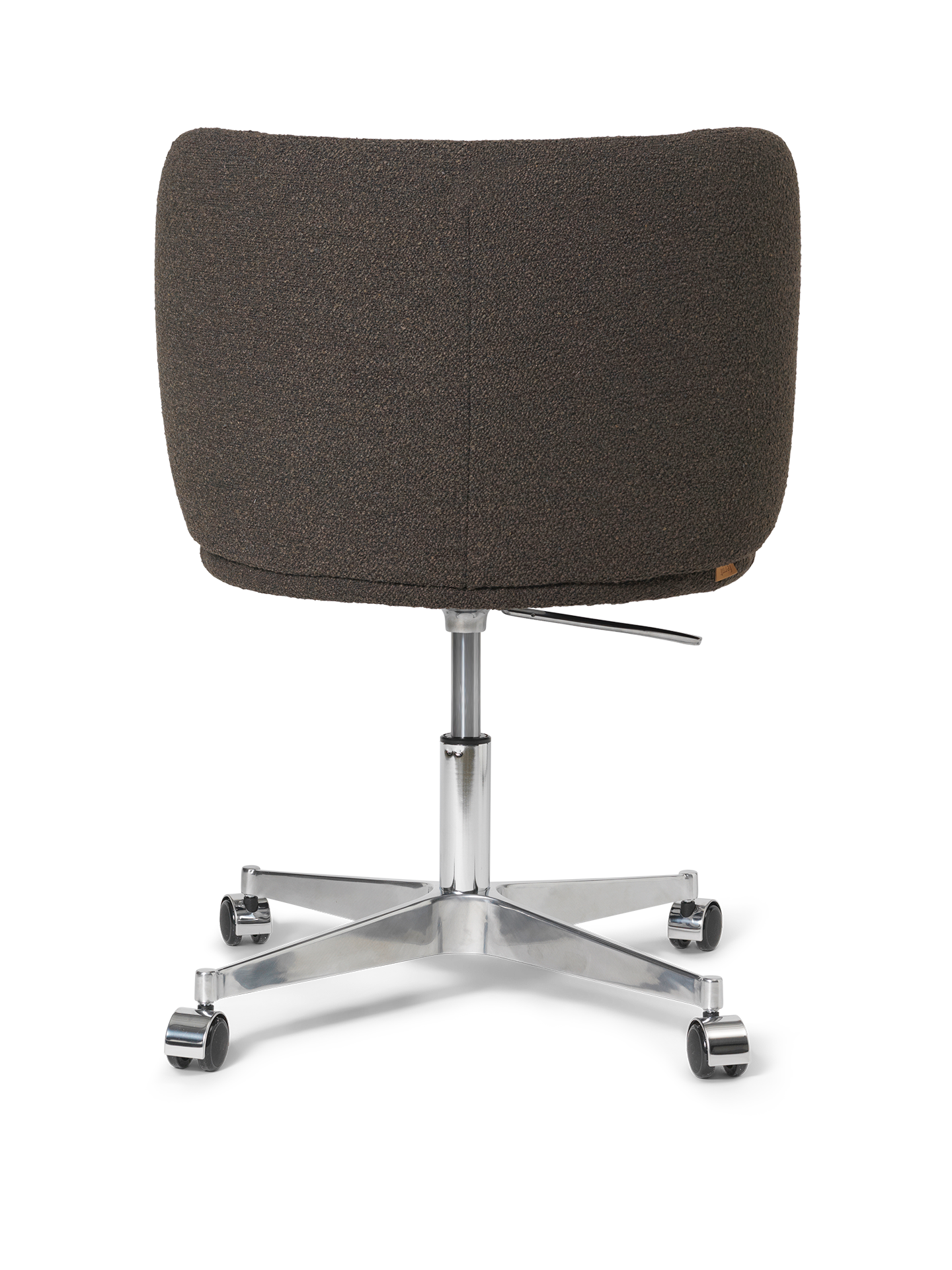 Office chair with Rico Soft Bouclri dark brown armrests