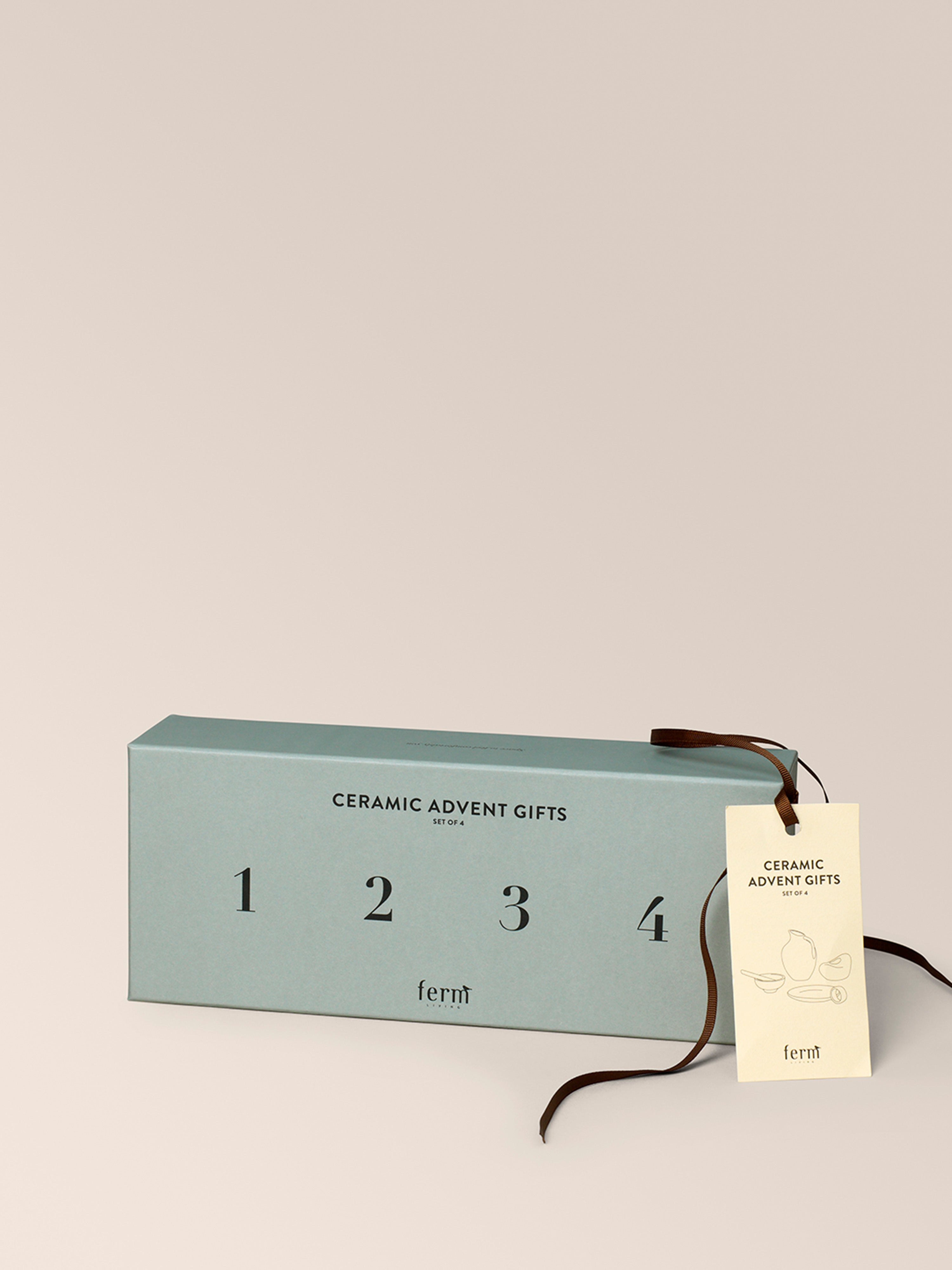 Súprava adventných doplnkov ADVENT GIFTS keramika