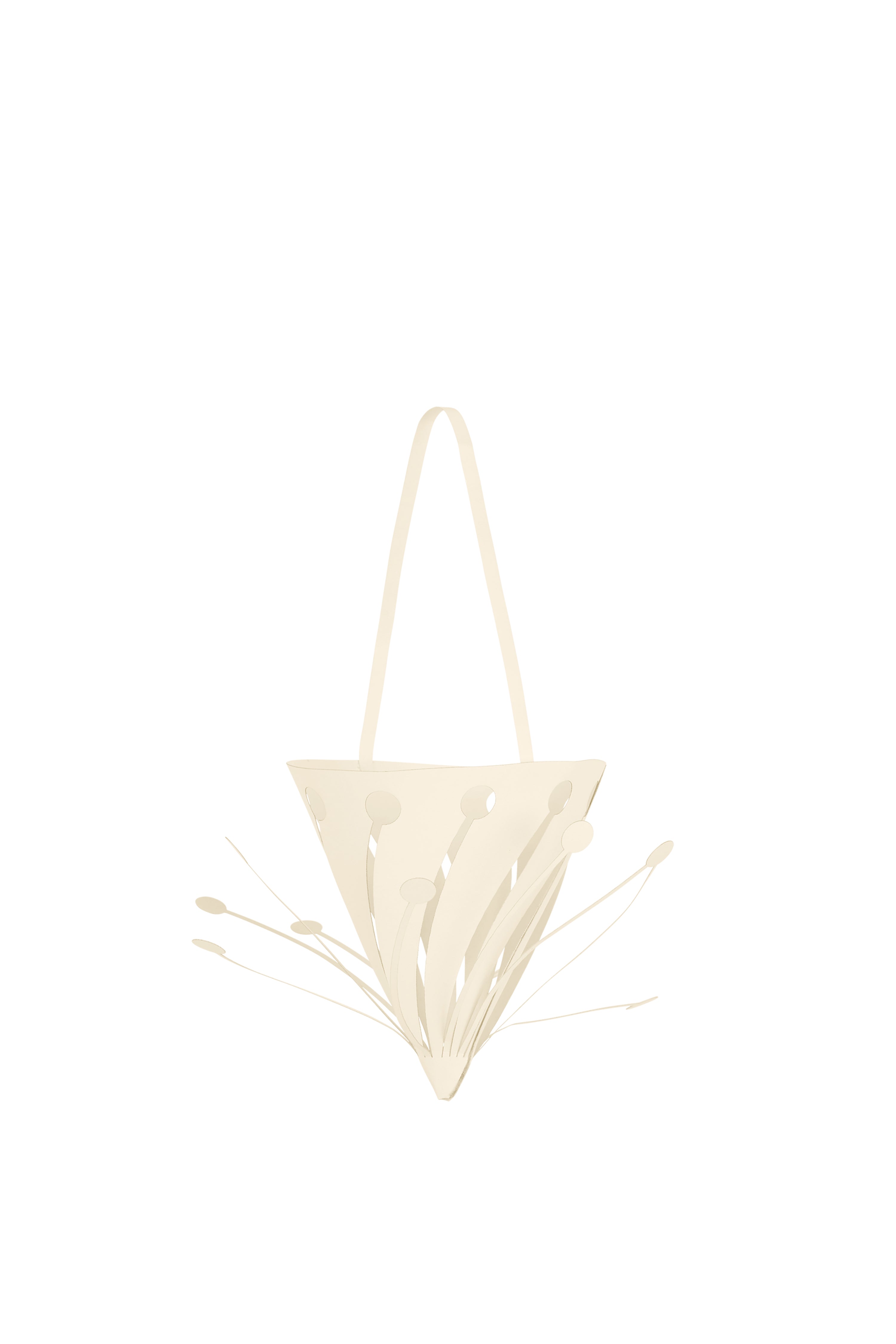 Súprava vianočných dekorácií PAPIEROVÉ KUŽELE biela