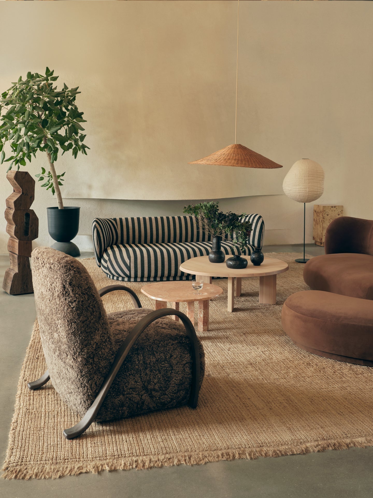 Stolík kávový TARN bielený buk