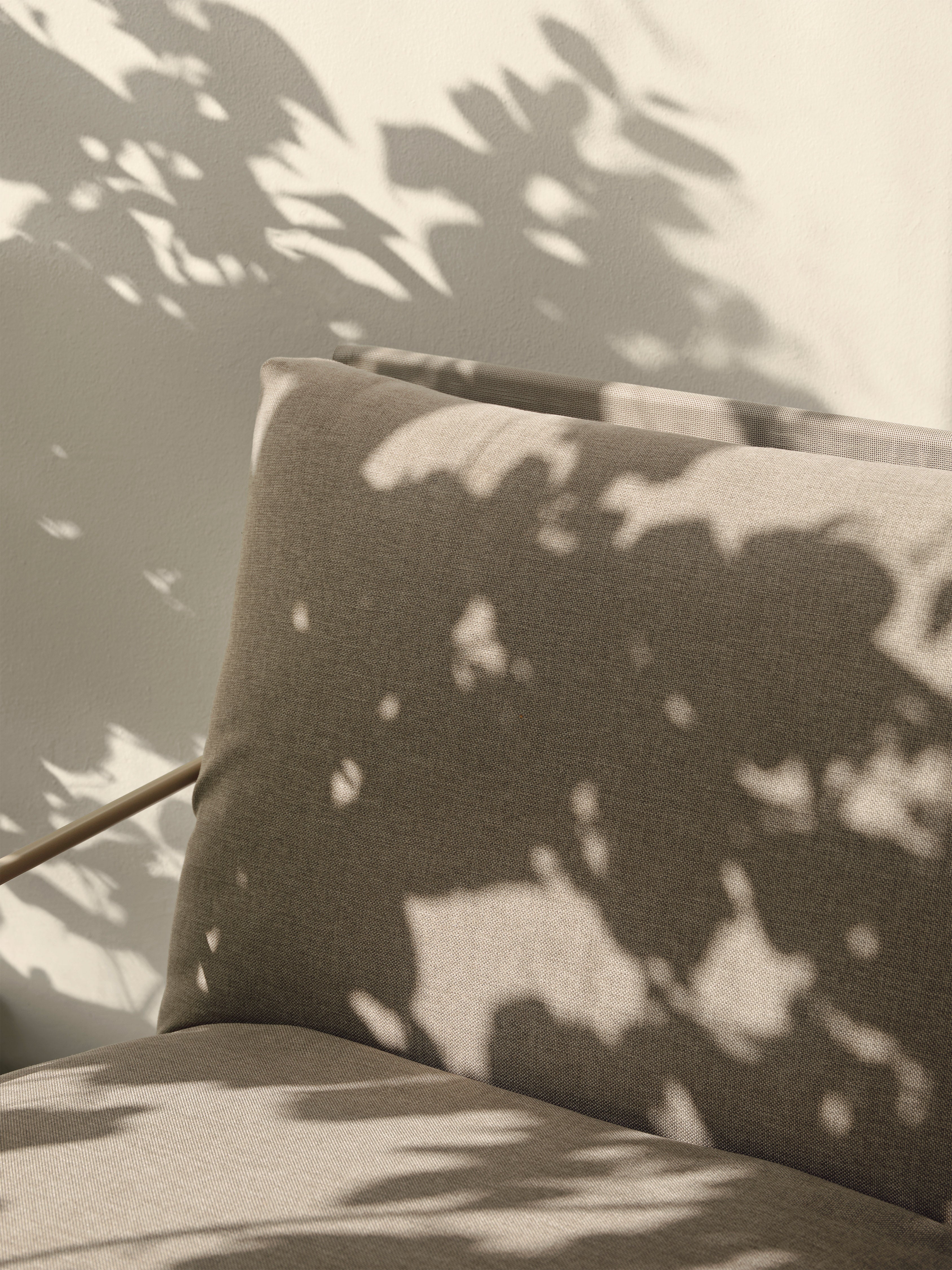 2-person sofa external desert beige with a beige base