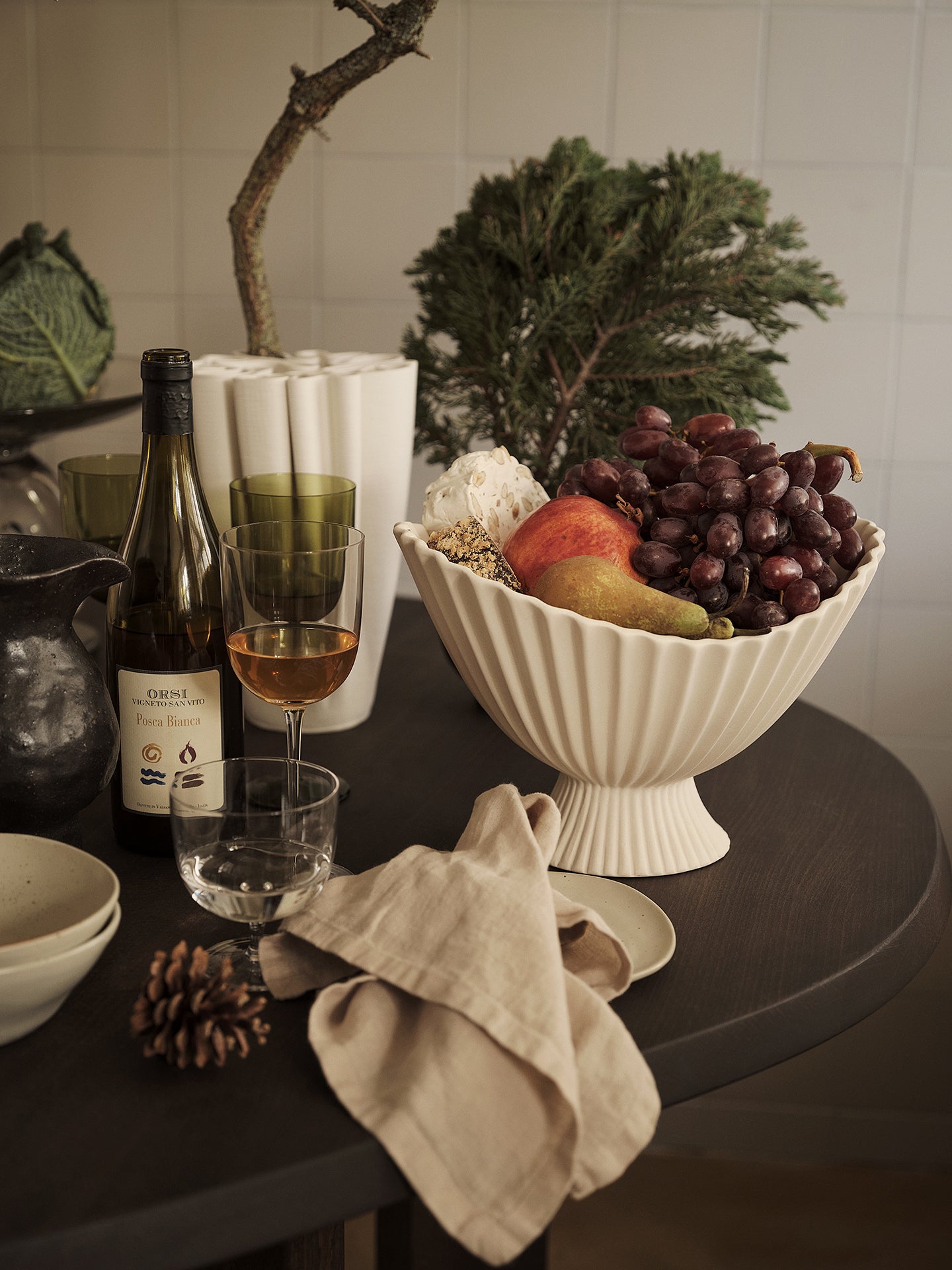 Misa FOUNTAIN zlomená biela