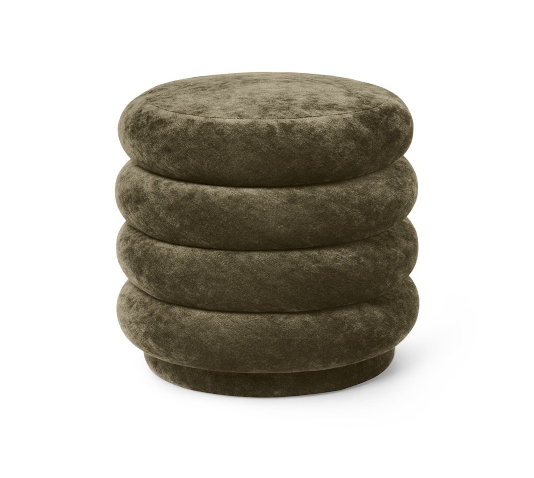 Puff ROUND FADED forest green