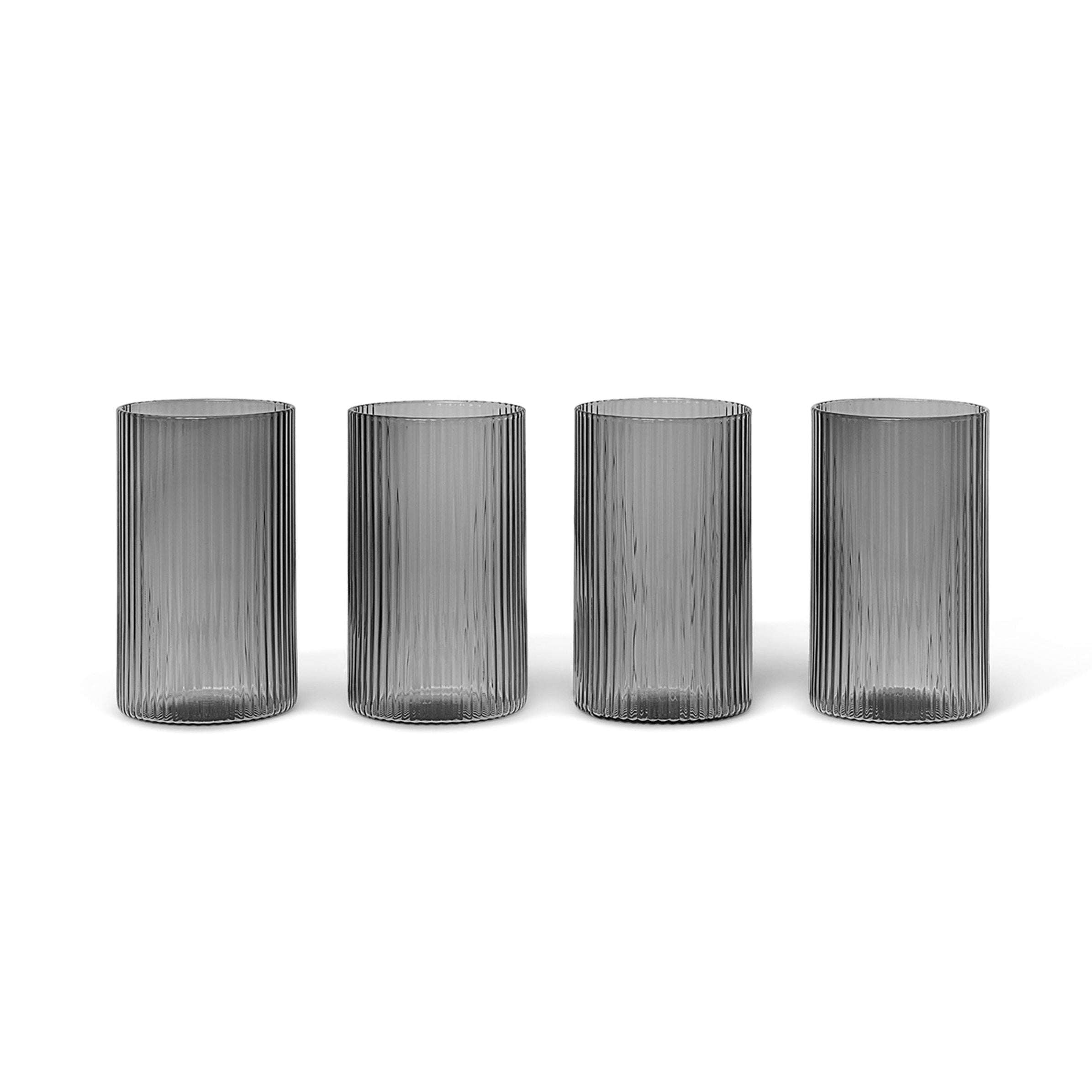 Súprava pohárov RIPPLE VERRINES dymové sklo