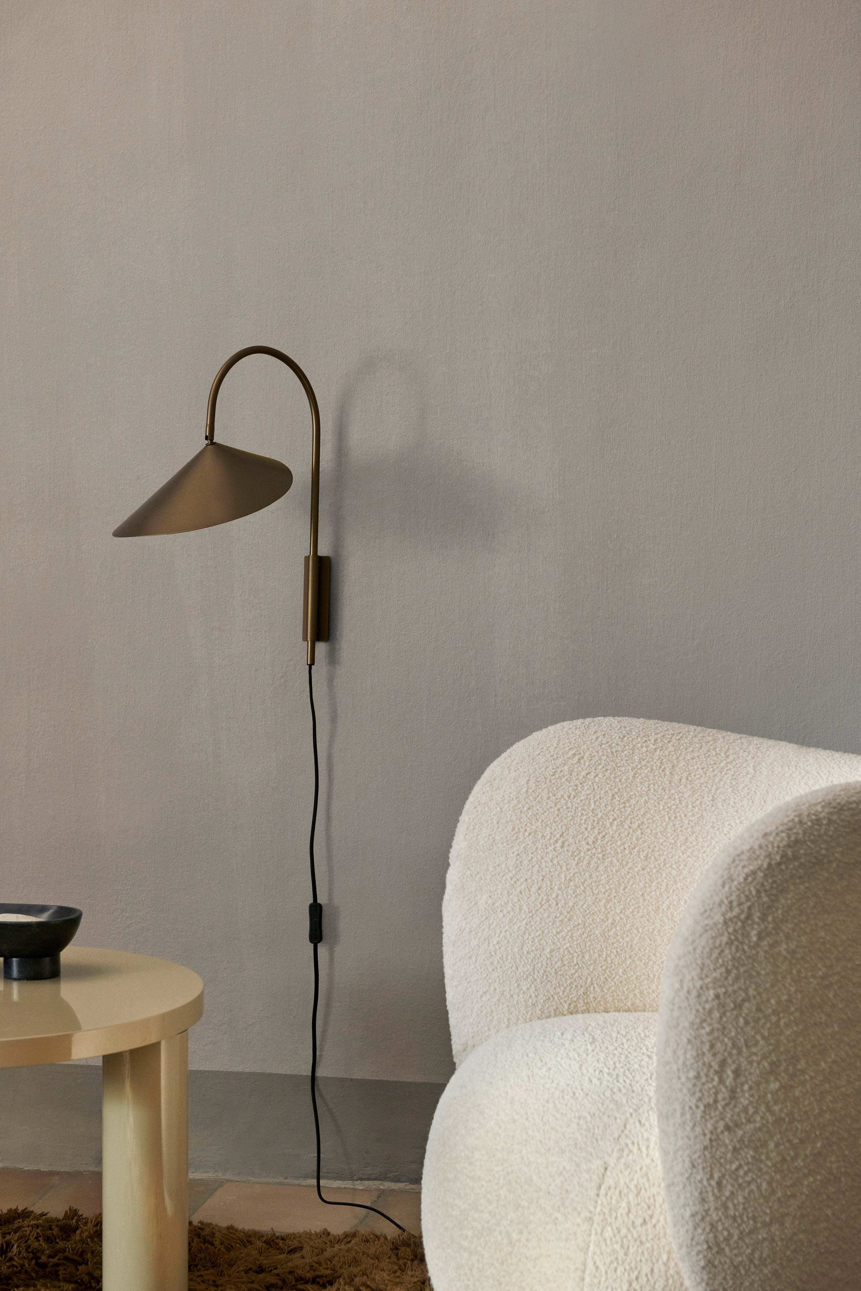 Nástenná lampa ARUM hnedá