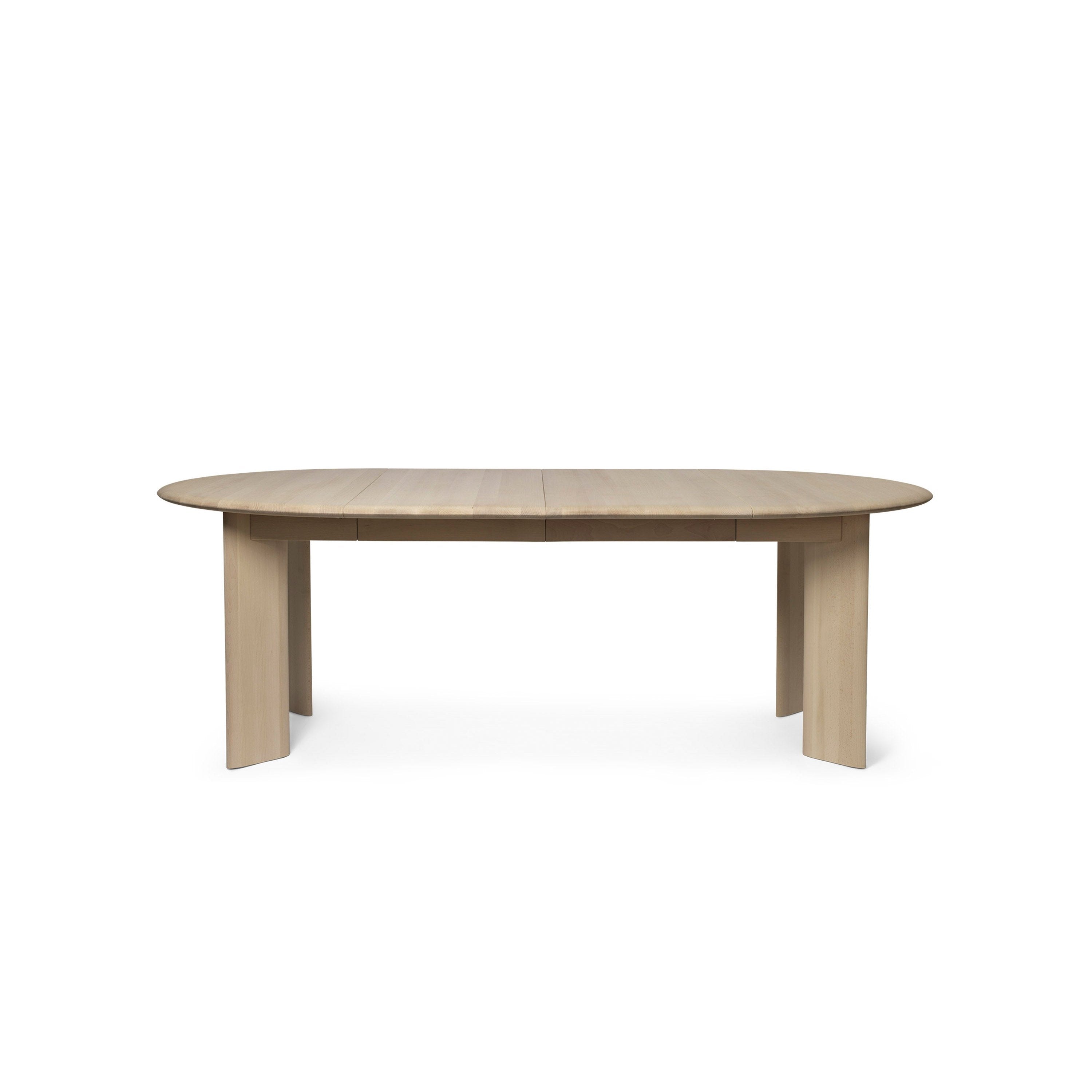 Rozkladací stôl BEVEL bielený buk