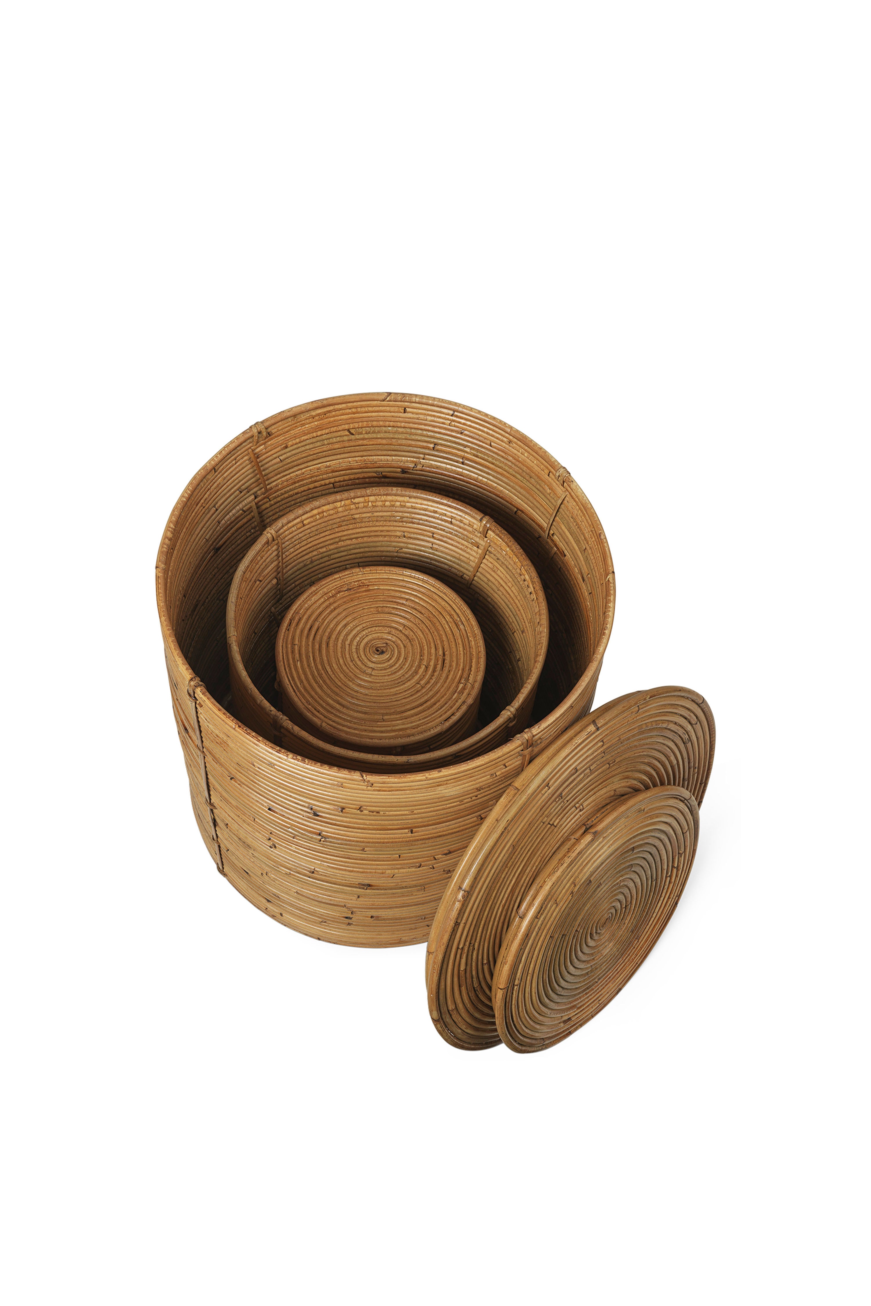 Súprava košov COLUMN STORAGE ratan