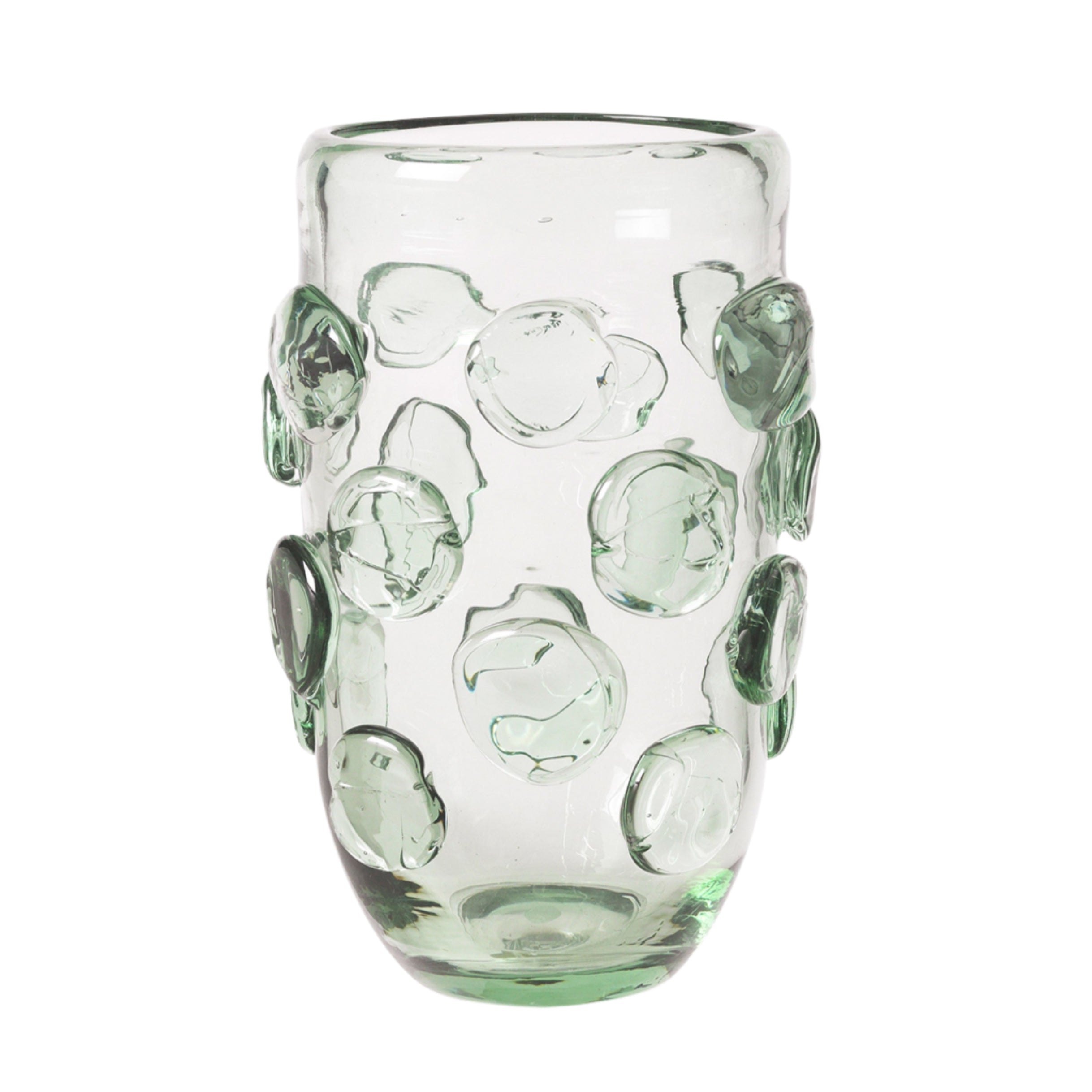 Green glass vase LUMP