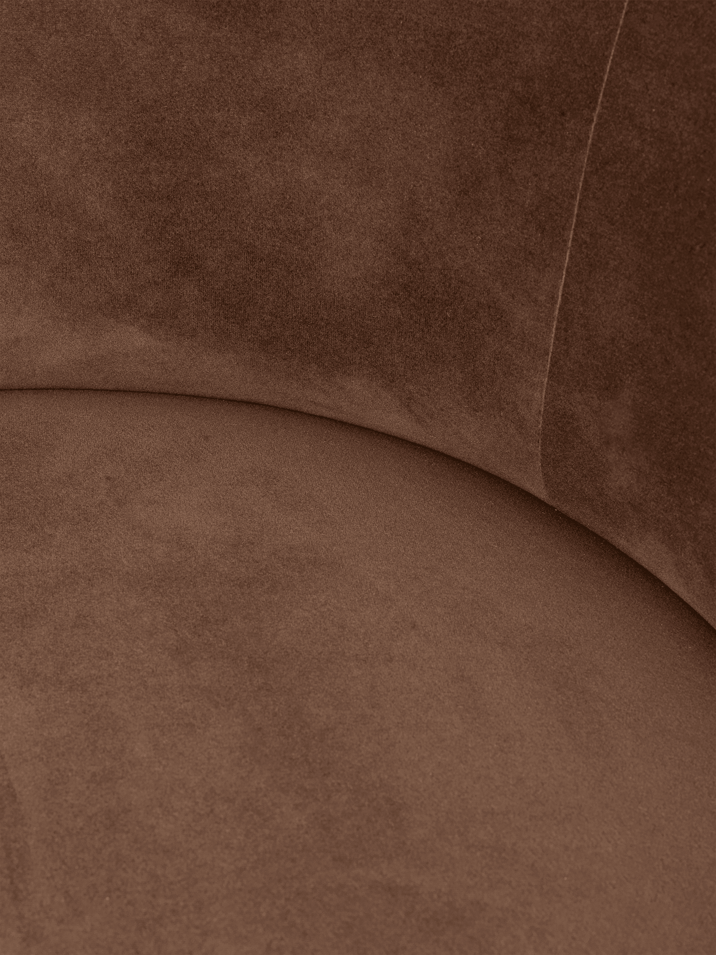 Otočný kreslo RICO LOUNGE Bohatý zamat hnedý