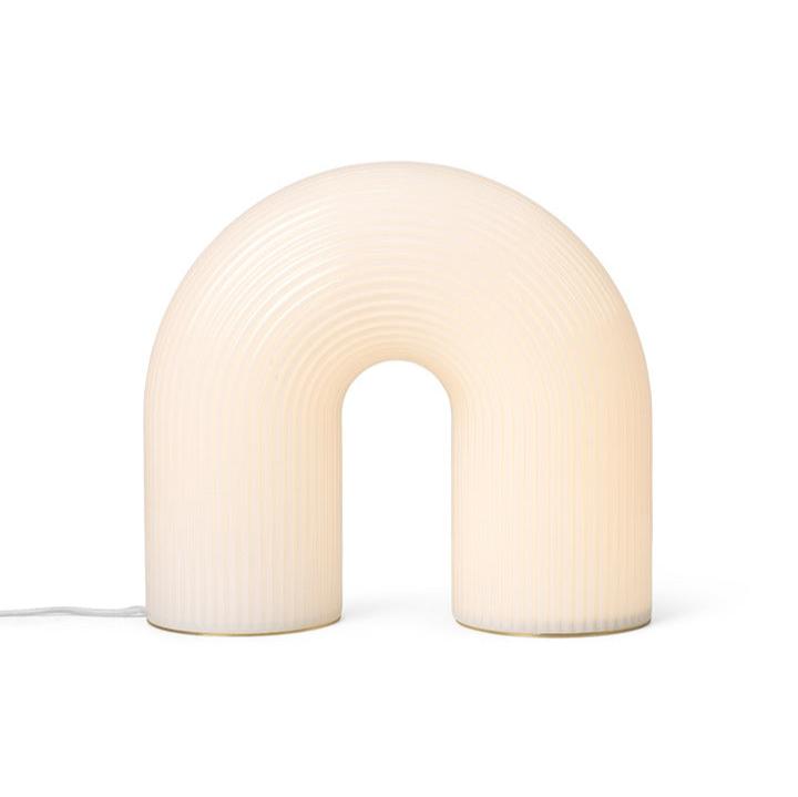 Vuelta floor lamp milk glass