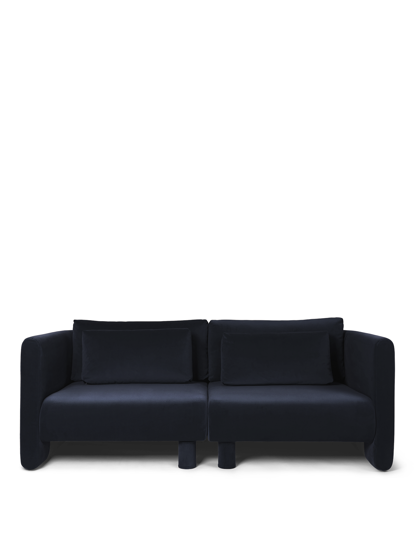 DASE modular sofa - Bouclé Right -handed element broken white