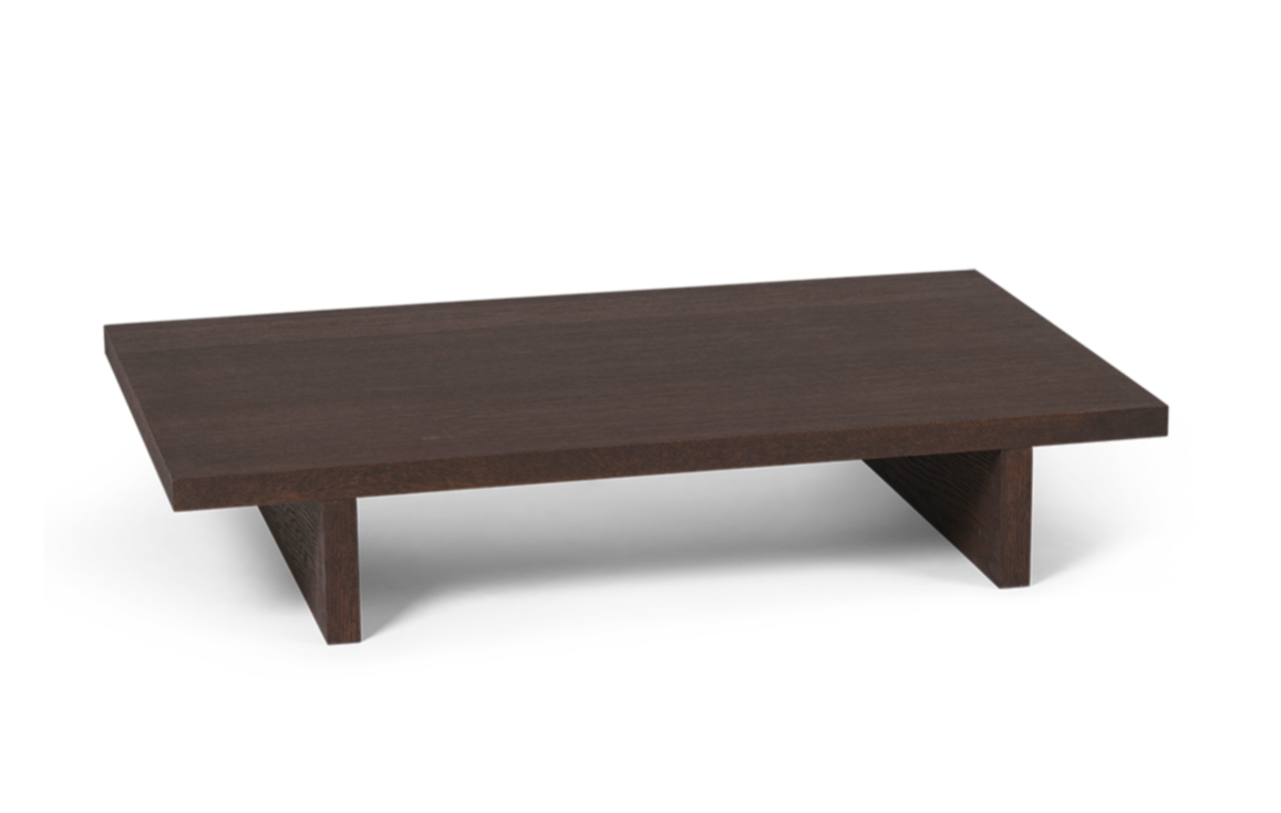 KONA LOW table dark brown oak plywood