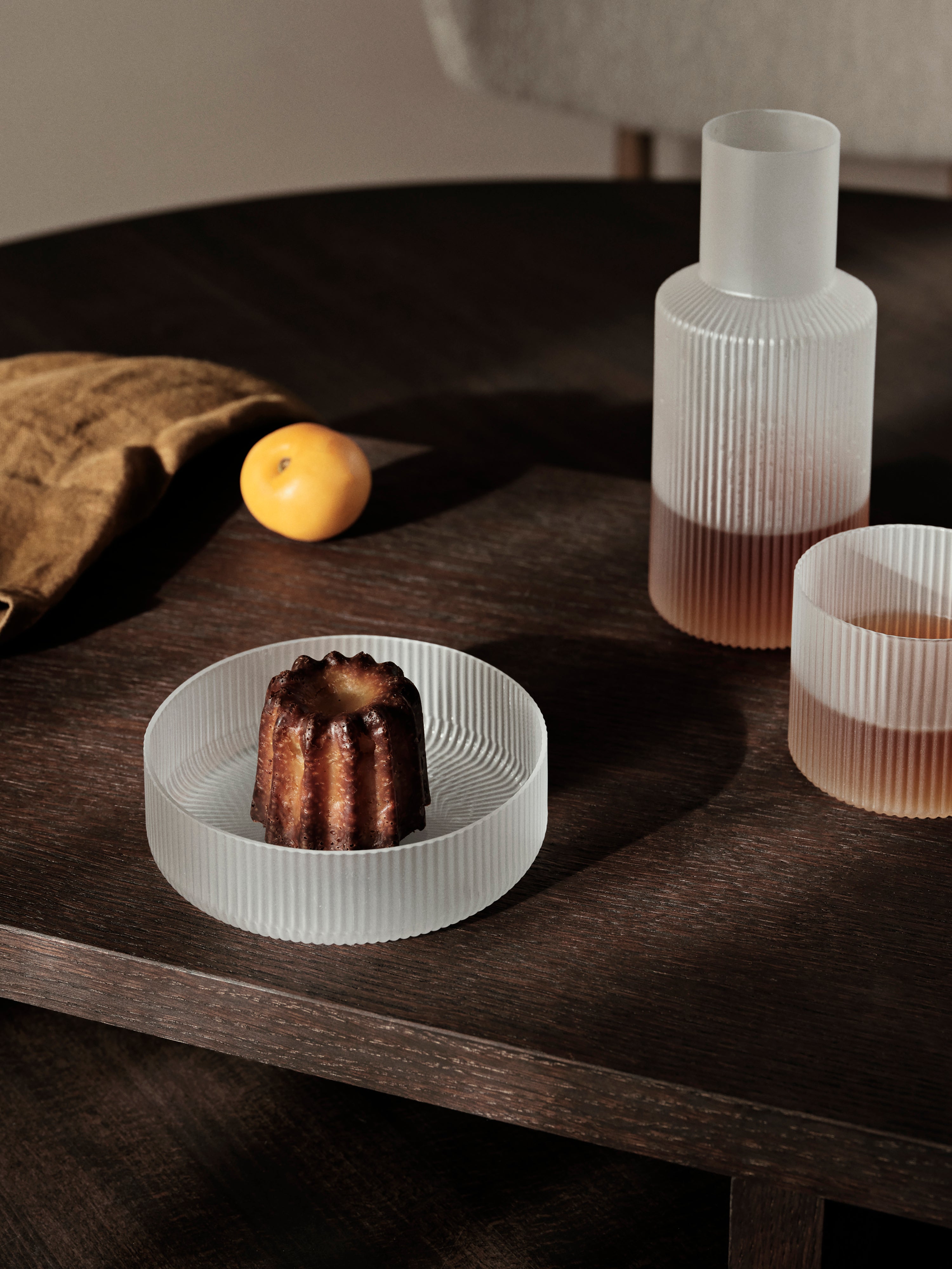 RIPPLE Glasses Set White Glass