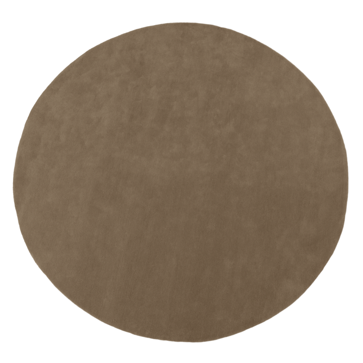 Kruhový koberec STILLE šedohnedý