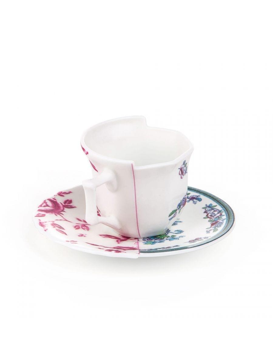 Filiżanka ze spodkiem HYBRID LEONIA porcelanowy Seletti Eye on Design