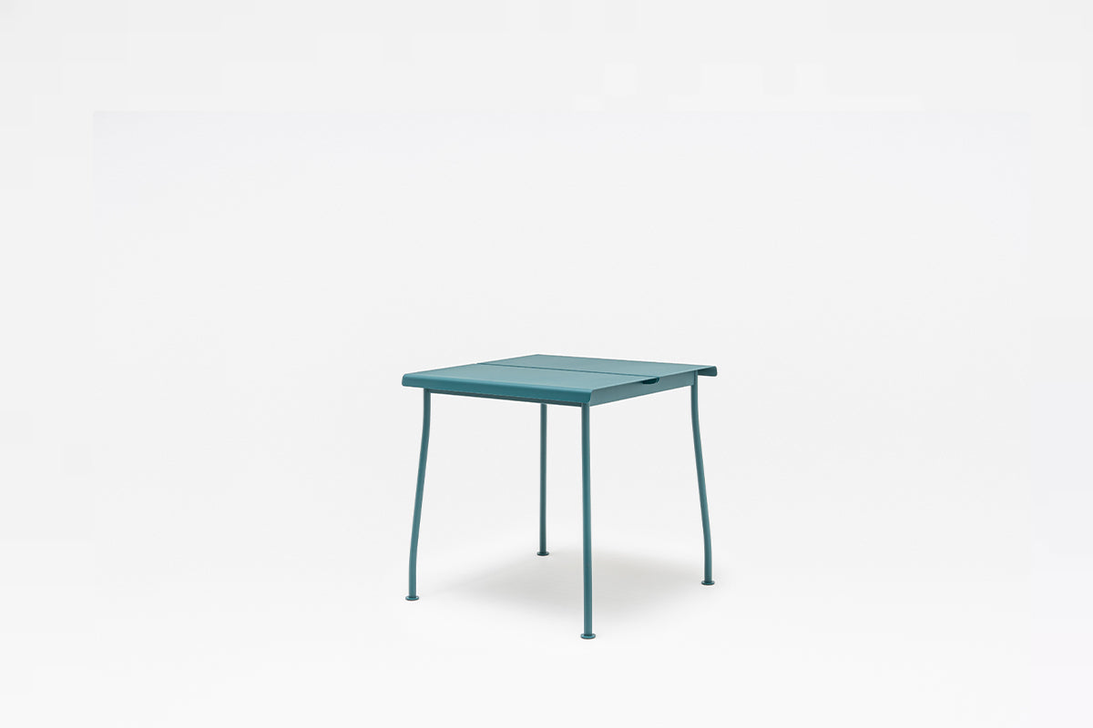 Galvanized steel square table