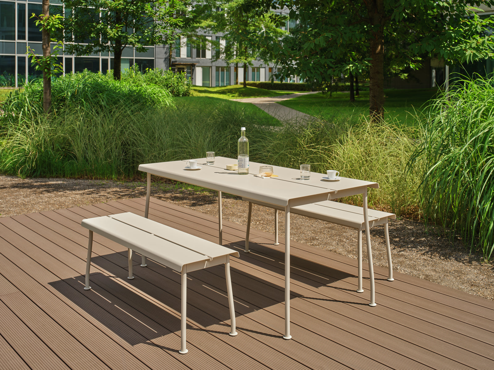 Záhradná lavička FLANER pozinkovaná oceľ