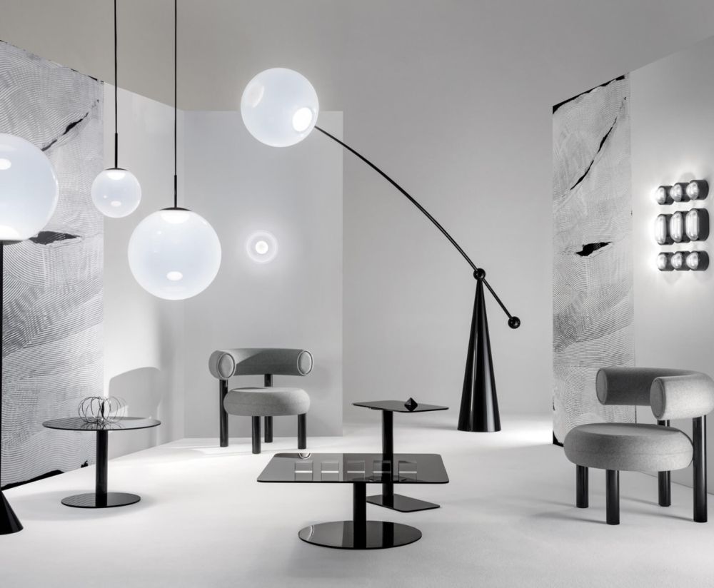 Kávový stolík FLASH mosadzný podstavec