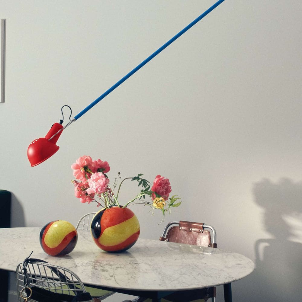 Nástenná lampa na ramene 265 CHROMATICA červená s modrou a žltou