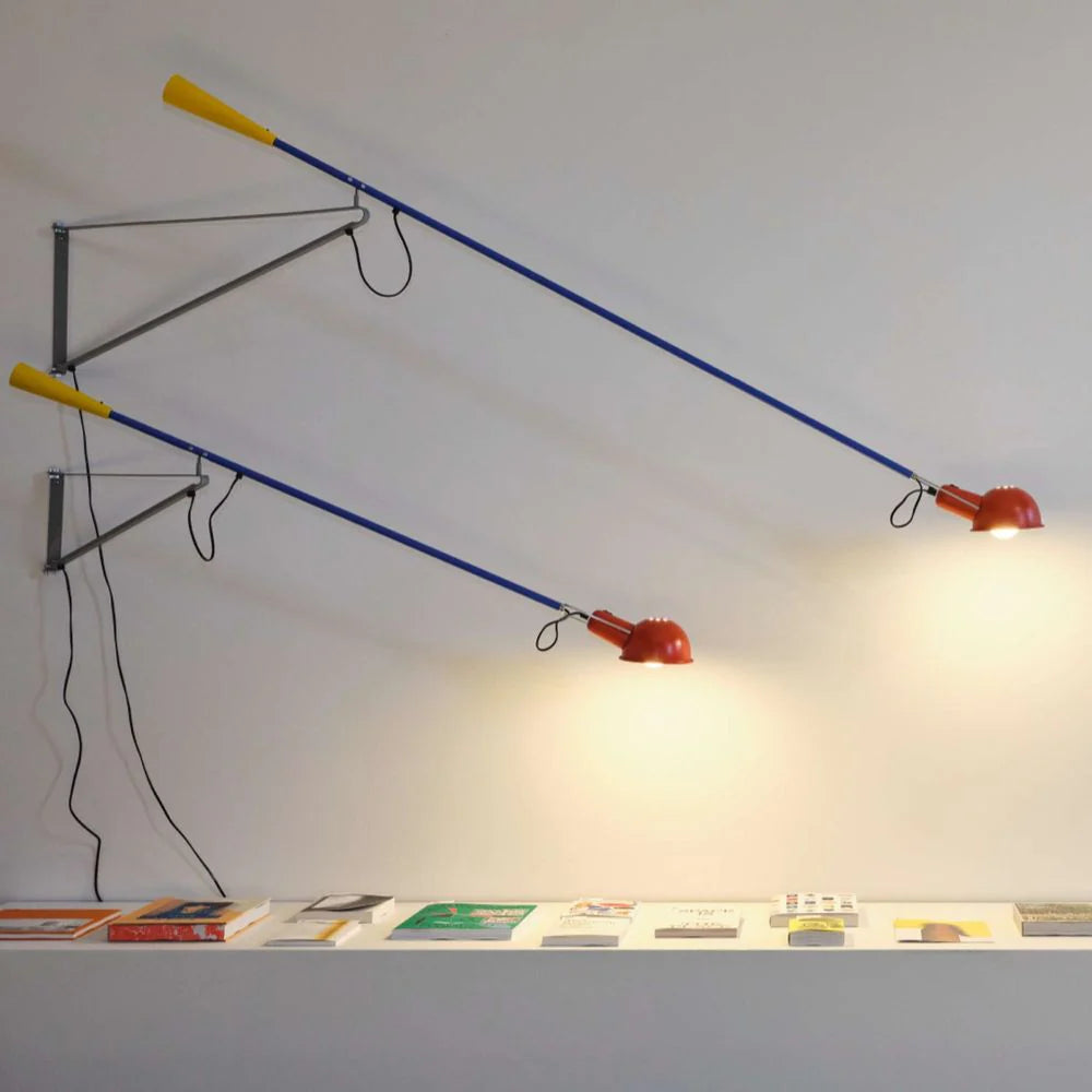 Nástenná lampa na ramene 265 CHROMATICA červená s modrou a žltou