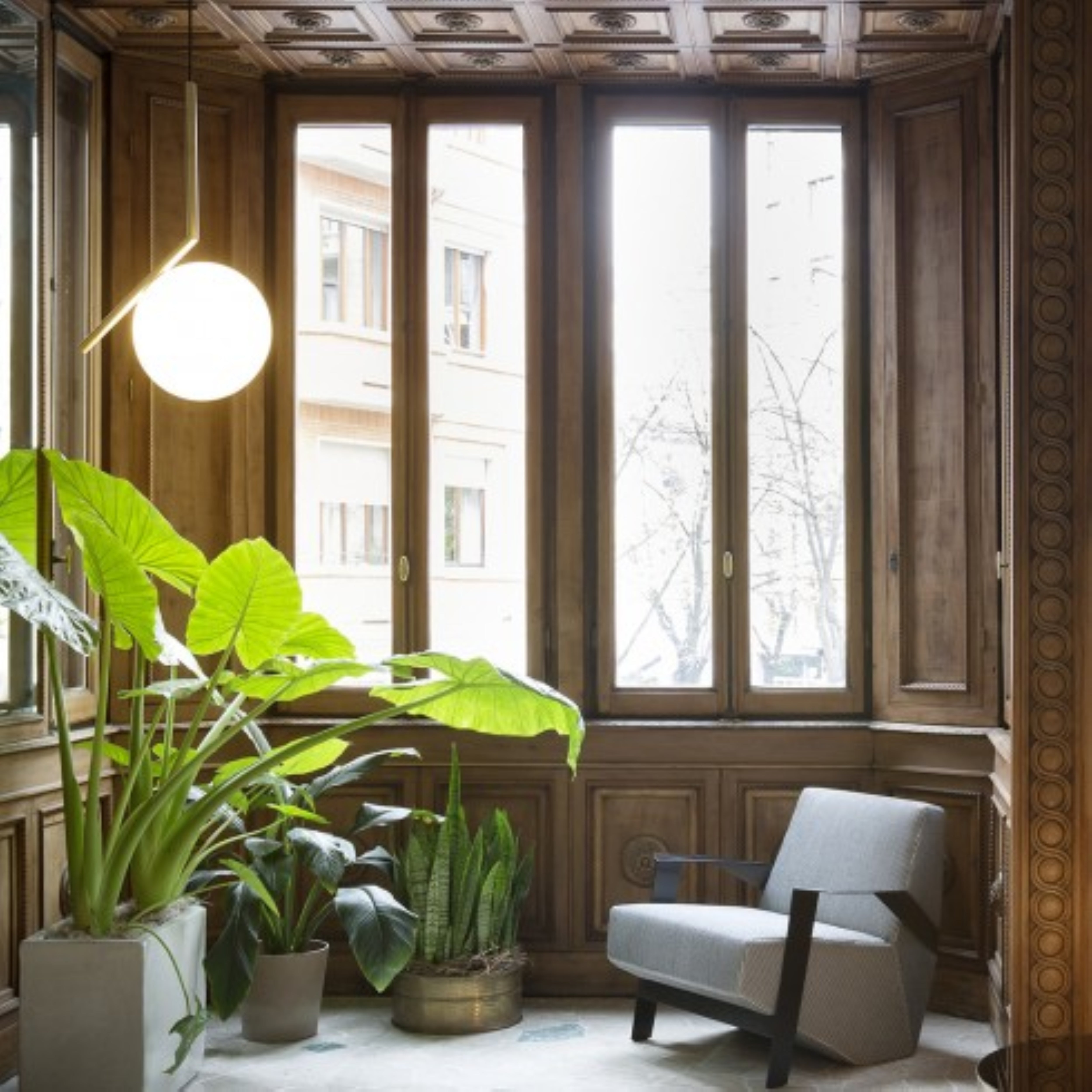 Závesná lampa IC LIGHTS 3 mosadzná