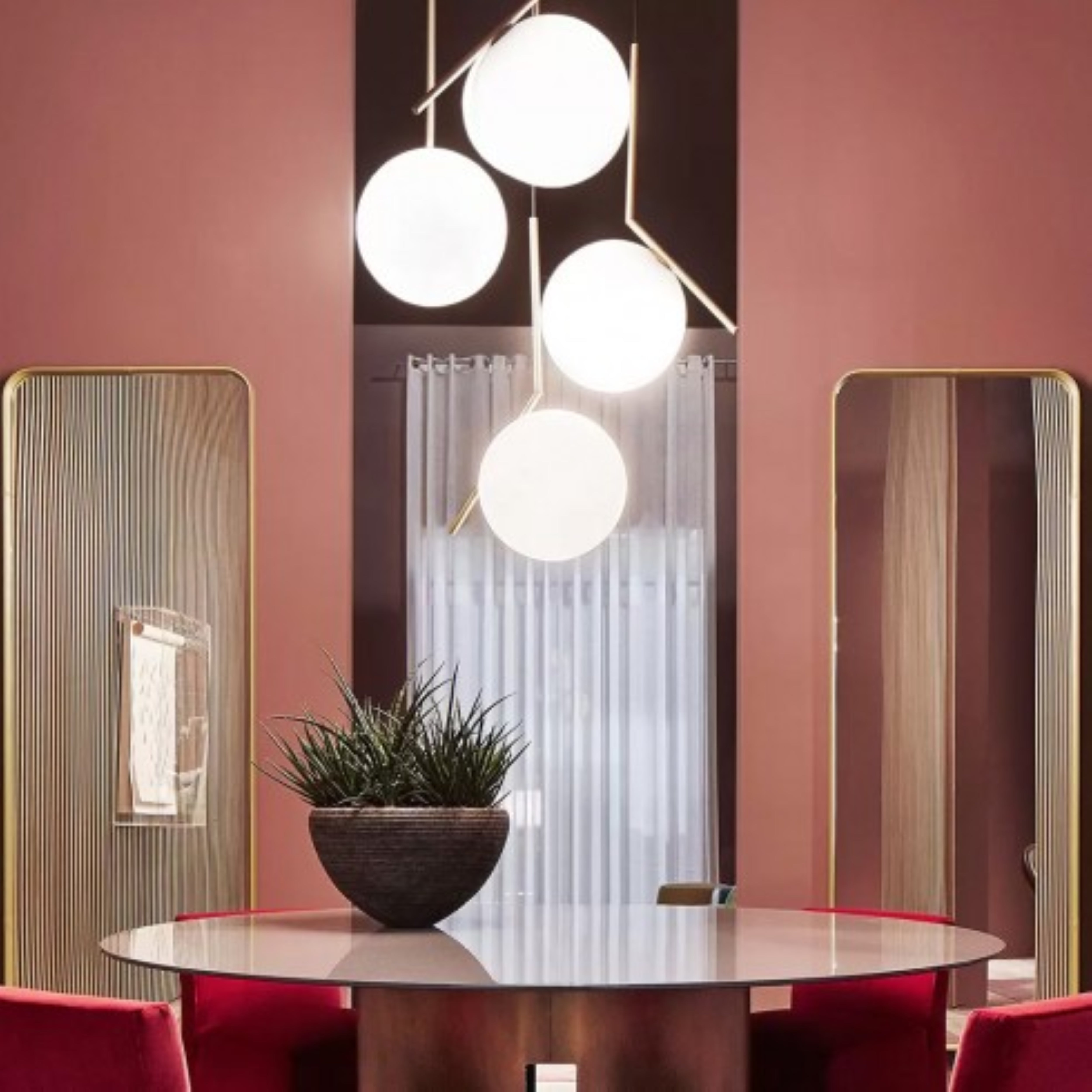 Závesná lampa IC LIGHTS 3 mosadzná