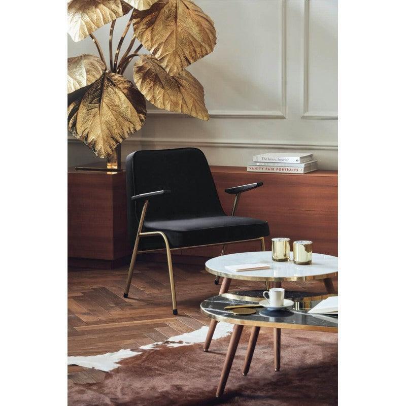 Fotel 366 METAL beżowy w tkaninie Boucle Creme 366 concept Eye on Design