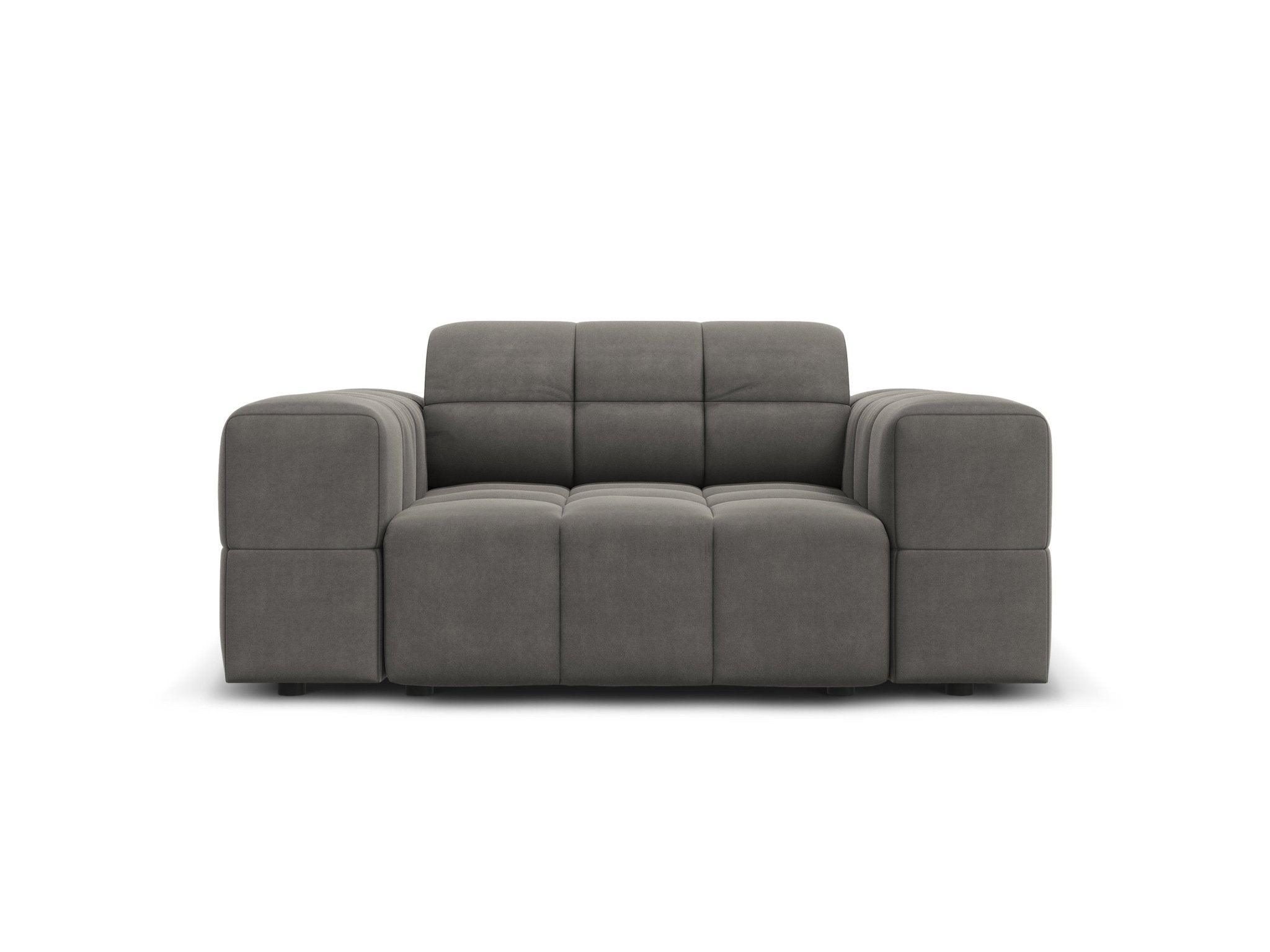 Fotel aksamitny CHICAGO szary Cosmopolitan Design Eye on Design