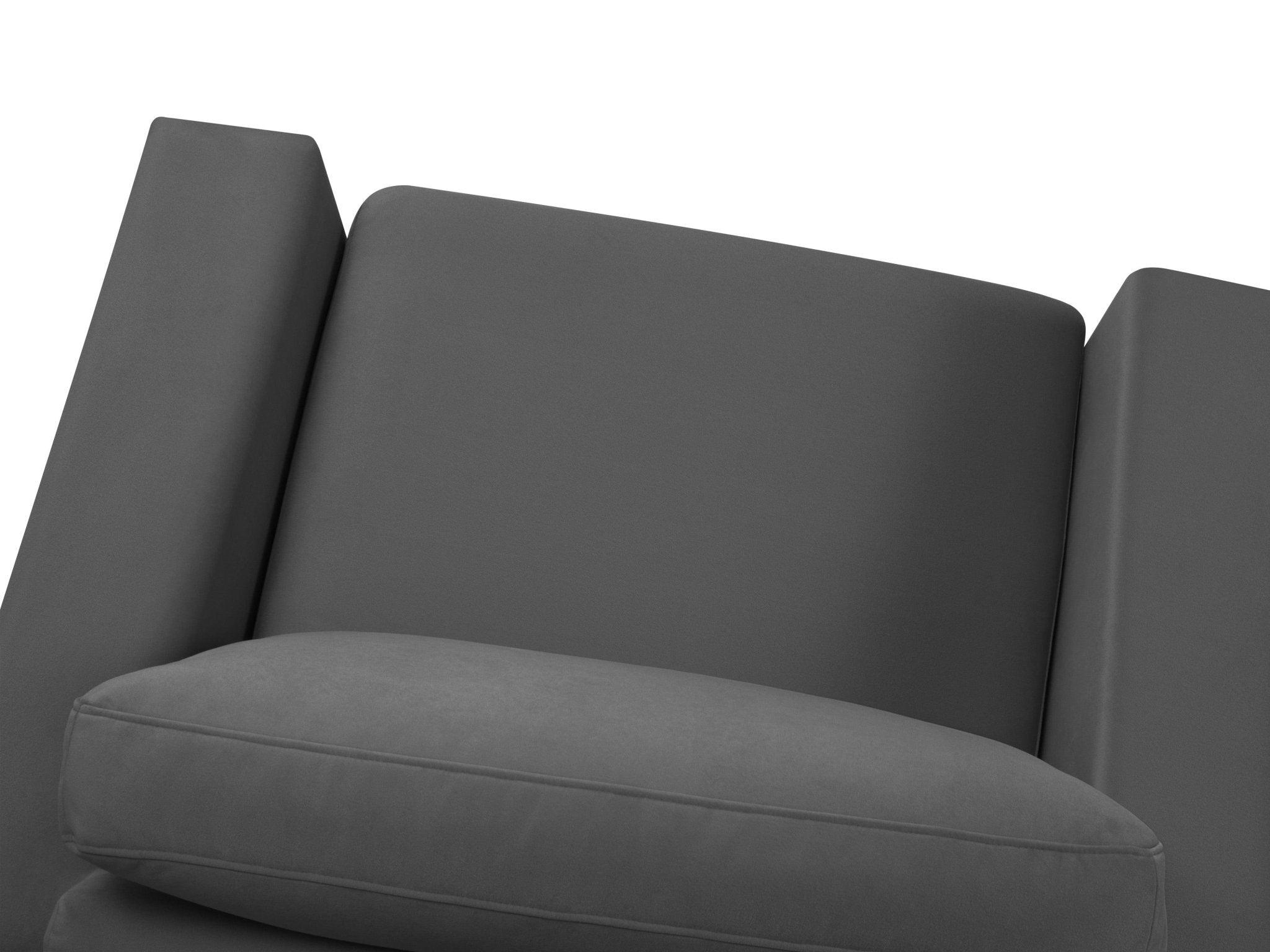 Fotel aksamitny HEBE ciemnoszary Mazzini Sofas Eye on Design