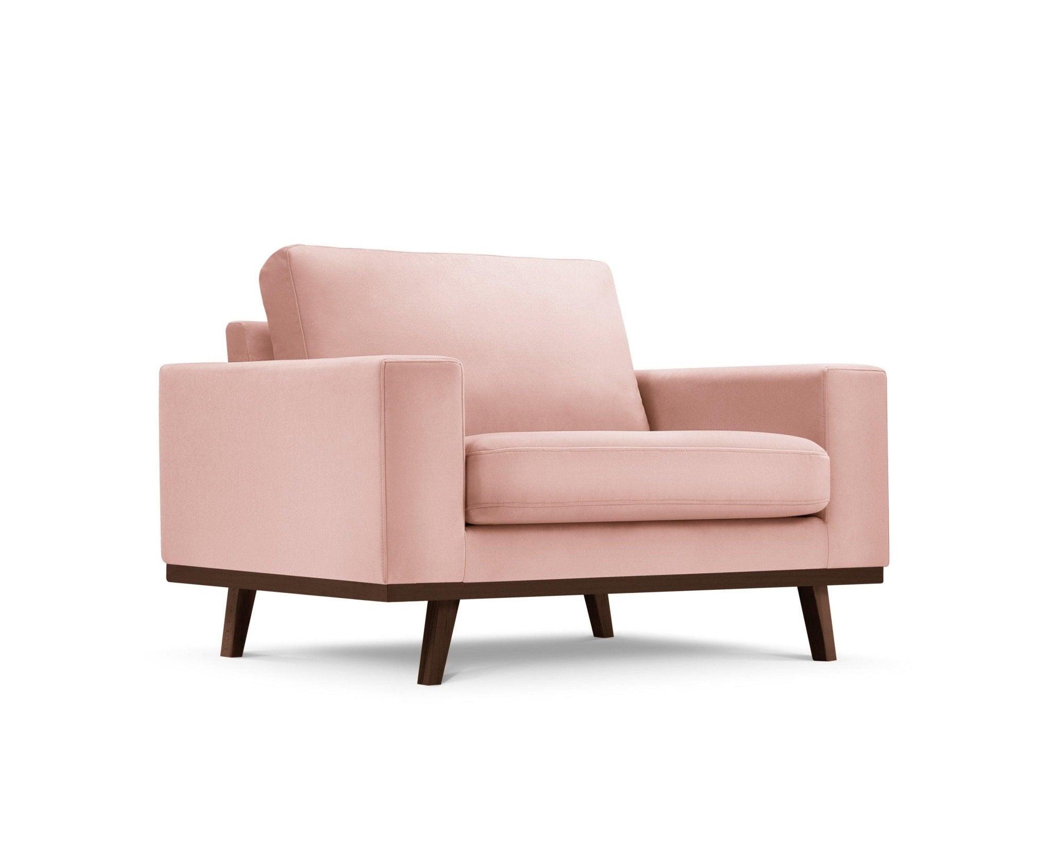 Fotel aksamitny HEBE różowy Mazzini Sofas Eye on Design