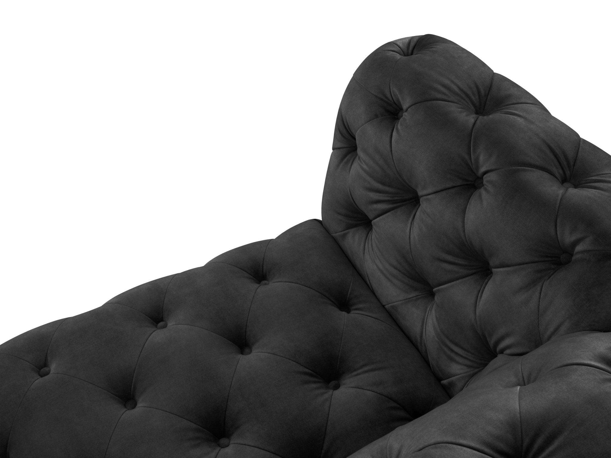 Fotel aksamitny LOGE ciemnoszary Windsor & Co Eye on Design