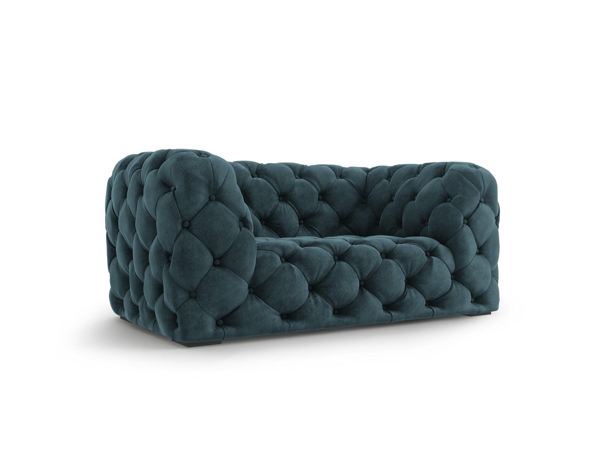 Fotel aksamitny LOGE petrol Windsor & Co Eye on Design