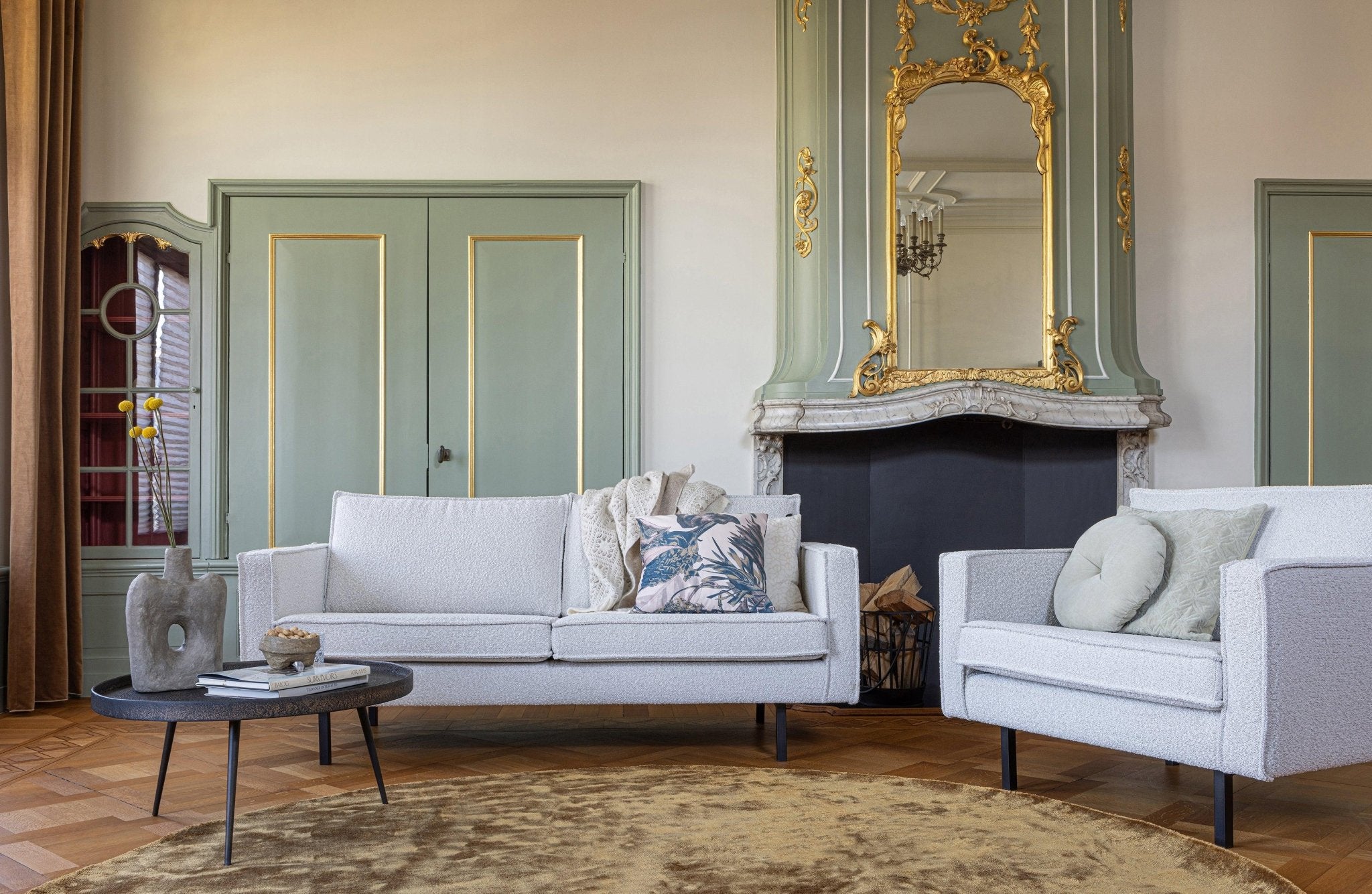 Fotel aksamitny RODEO antracytowy Be Pure Eye on Design