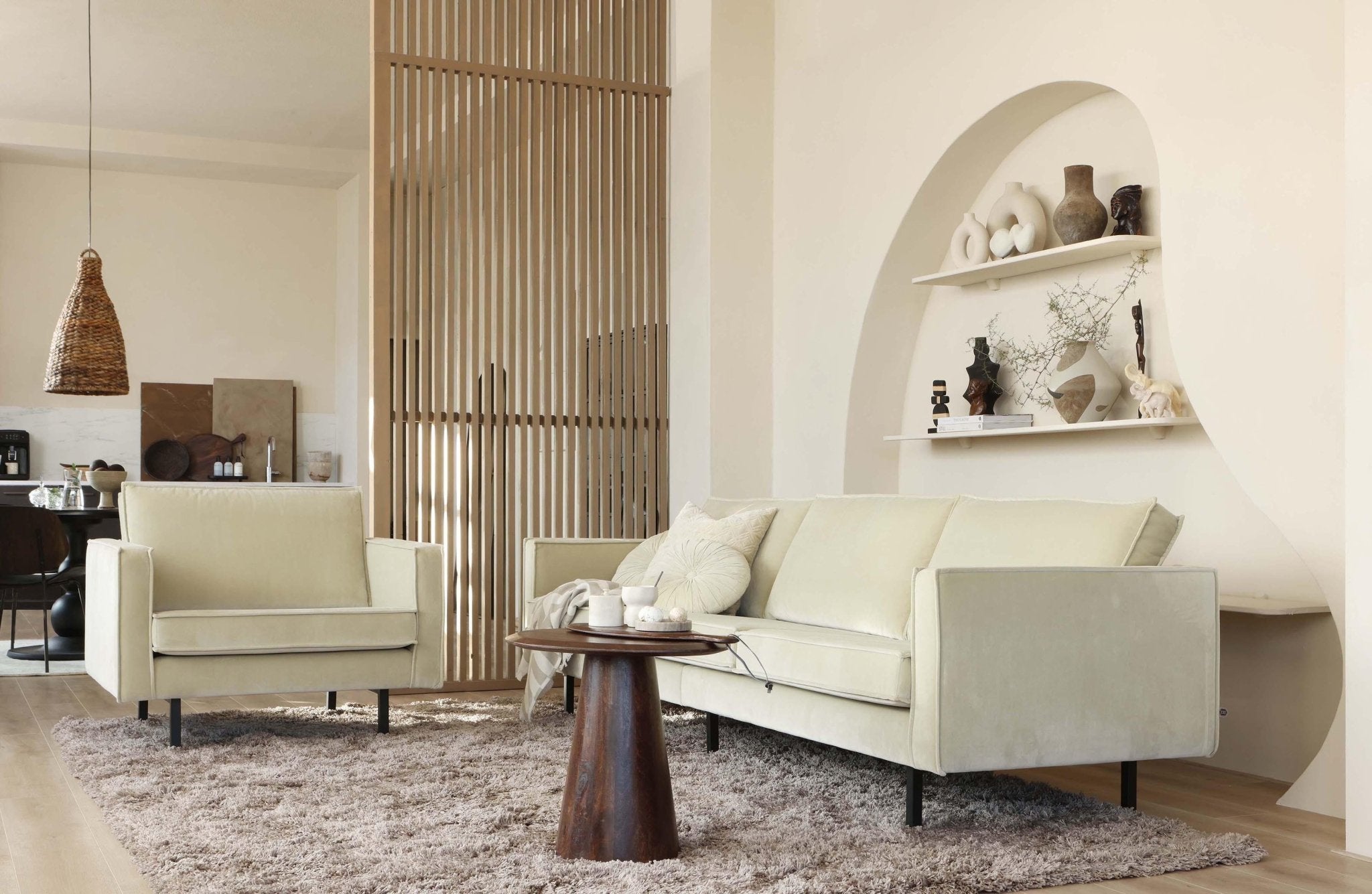 Fotel aksamitny RODEO musztardowy Be Pure Eye on Design