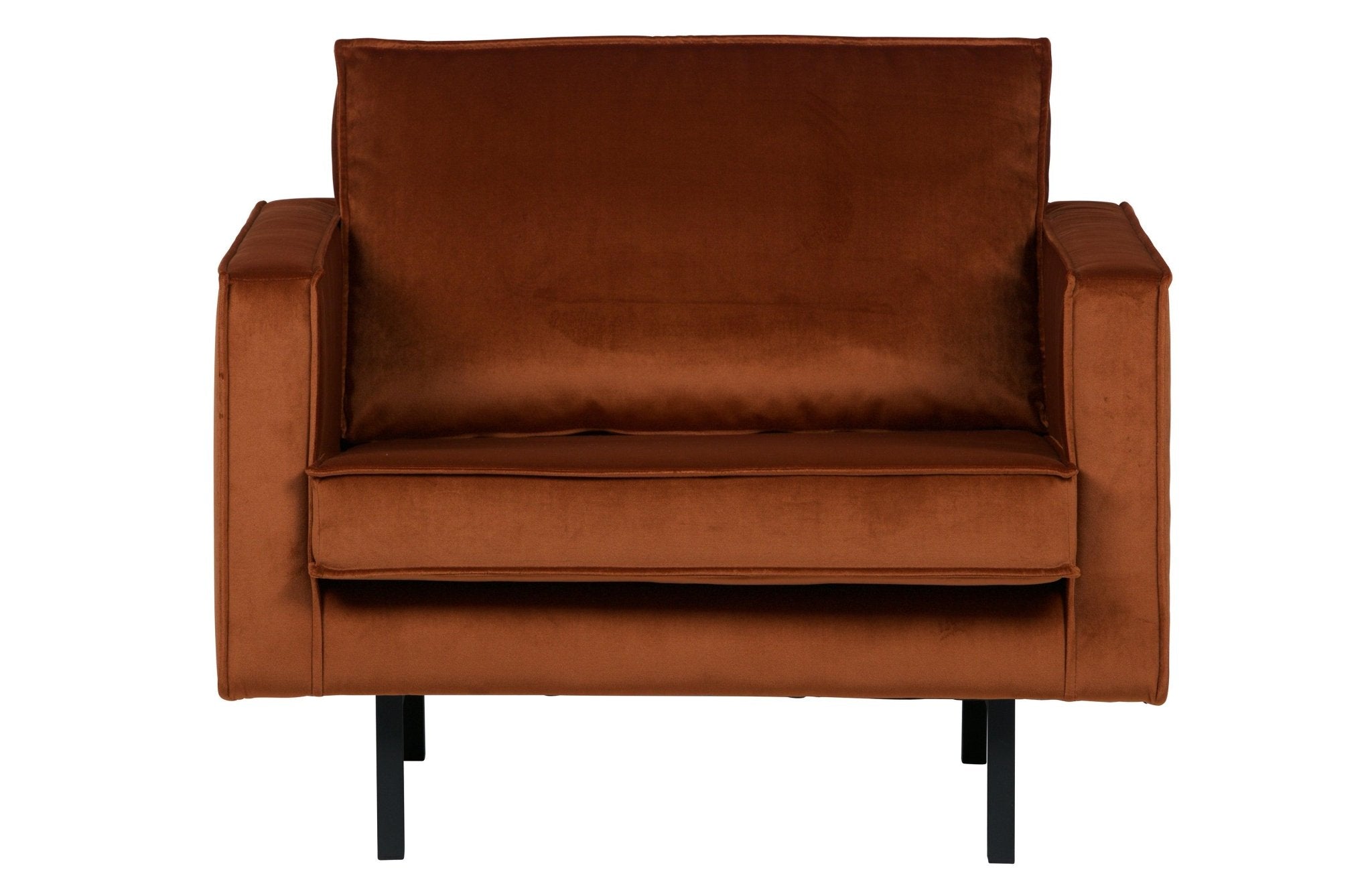 Fotel aksamitny RODEO rdzawy Be Pure Eye on Design