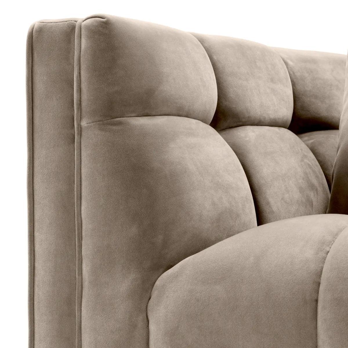 Fotel aksamitny SIENNA beżowy Eichholtz Eye on Design