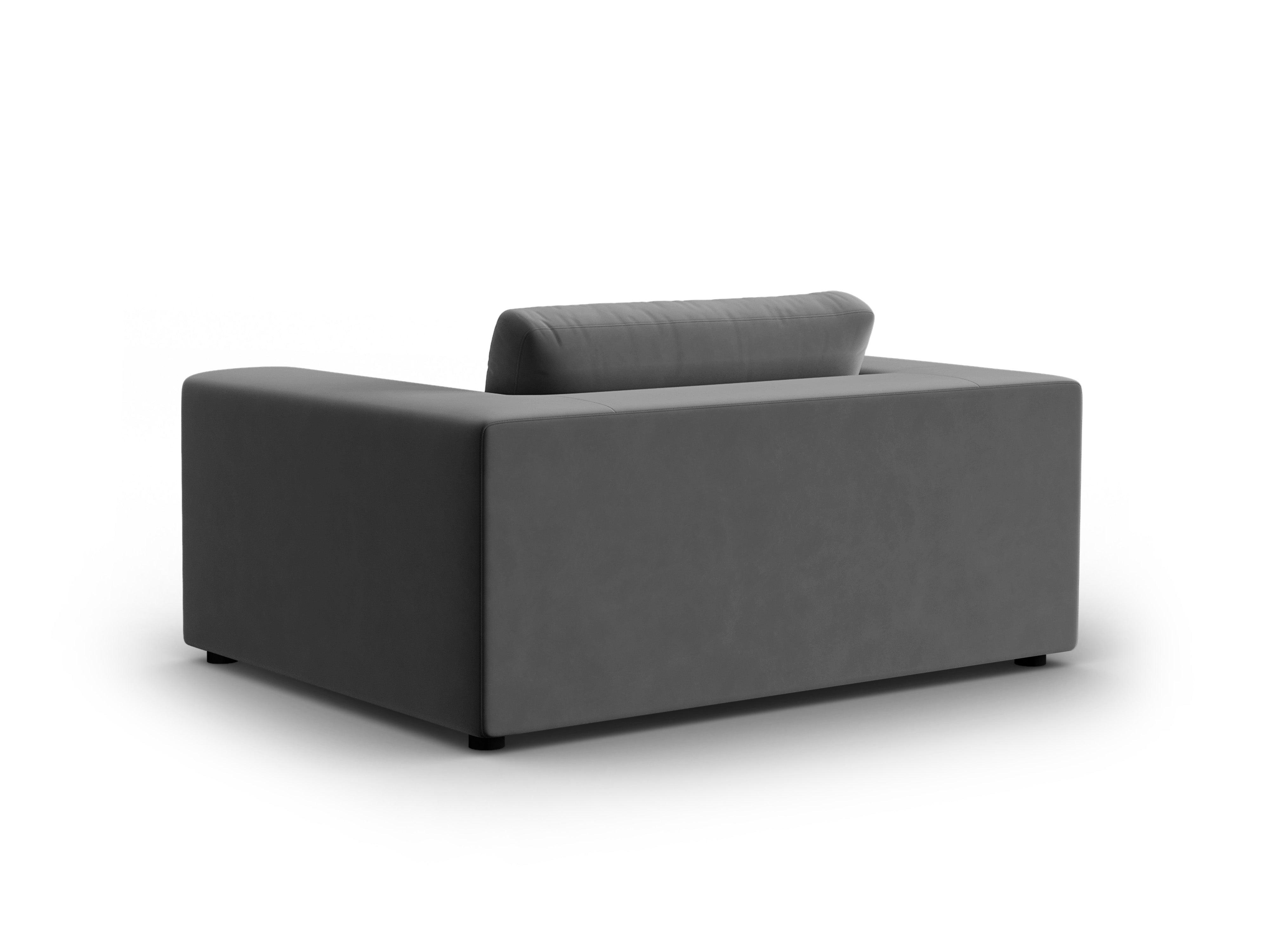 Fotel aksamitny TENDANCE szary CXL by Christian Lacroix Eye on Design