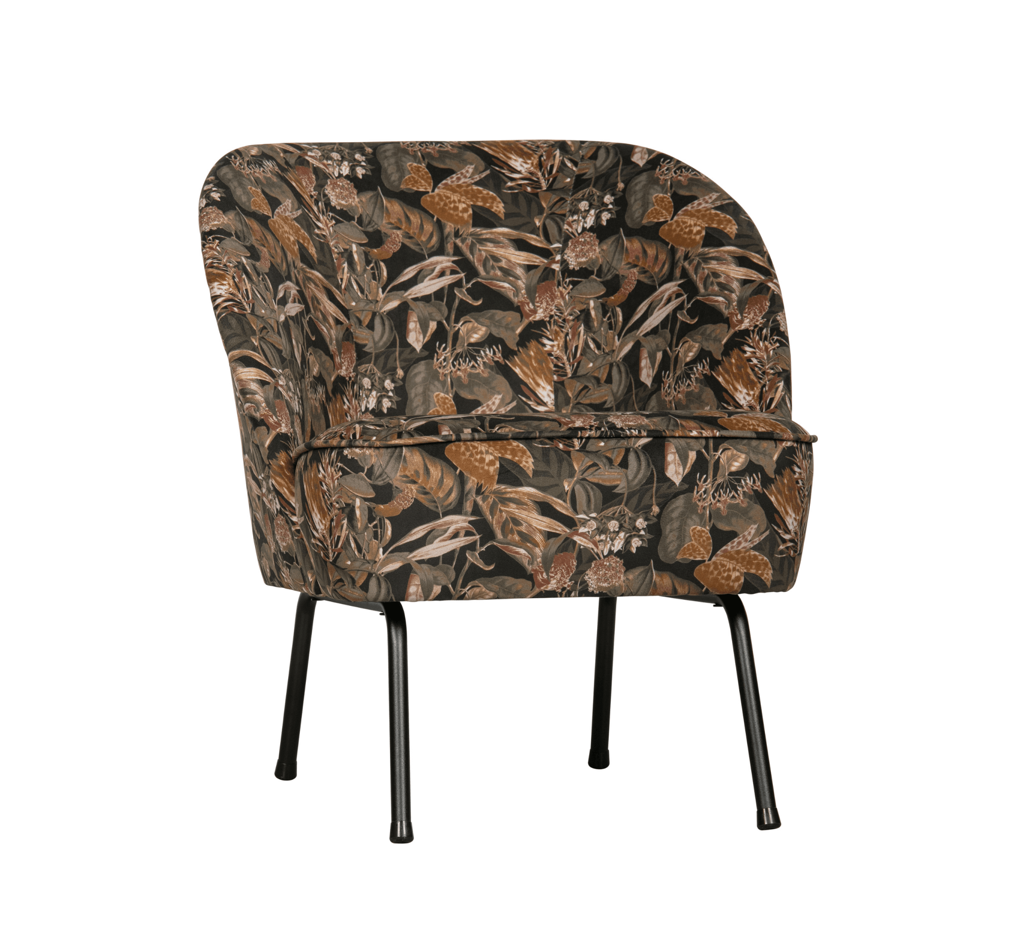 Fotel aksamitny VOGUE BOUQUET czarny Be Pure Eye on Design