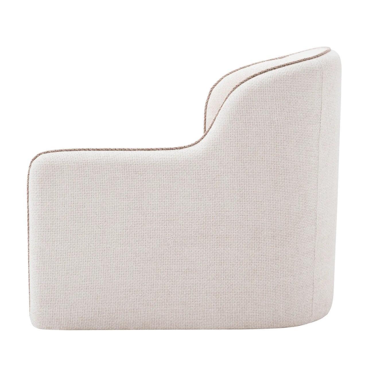 Fotel BARRIER biały z piaskowym wykończeniem Eichholtz Eye on Design