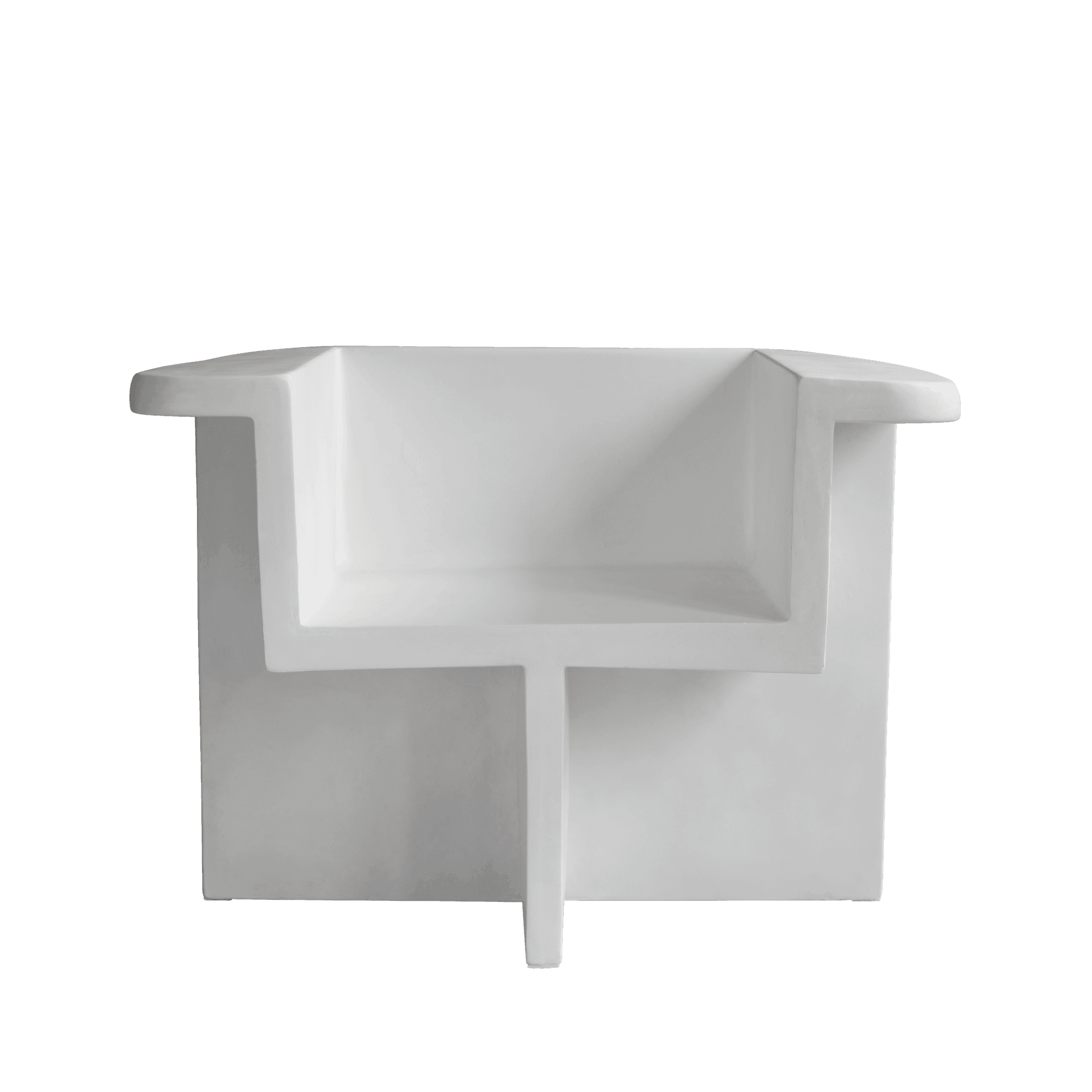 Fotel BRUTUS biały 101 Copenhagen bez poduszki Eye on Design