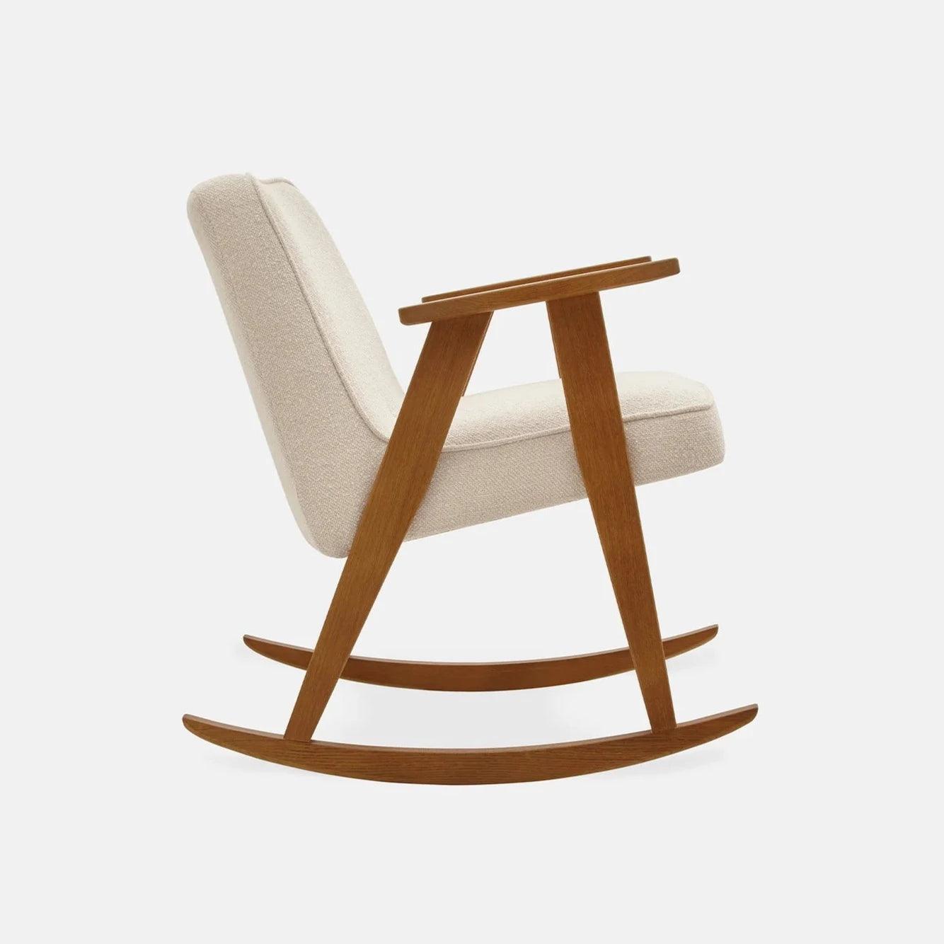 Fotel bujany 366 beżowy w tkaninie Boucle Creme 366 concept Eye on Design