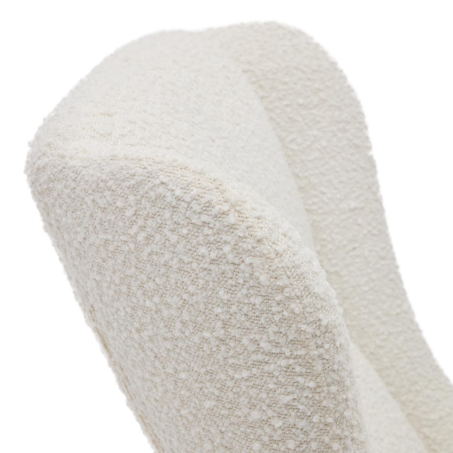 Fotel bujany MAUSTIN biały baranek La Forma Eye on Design