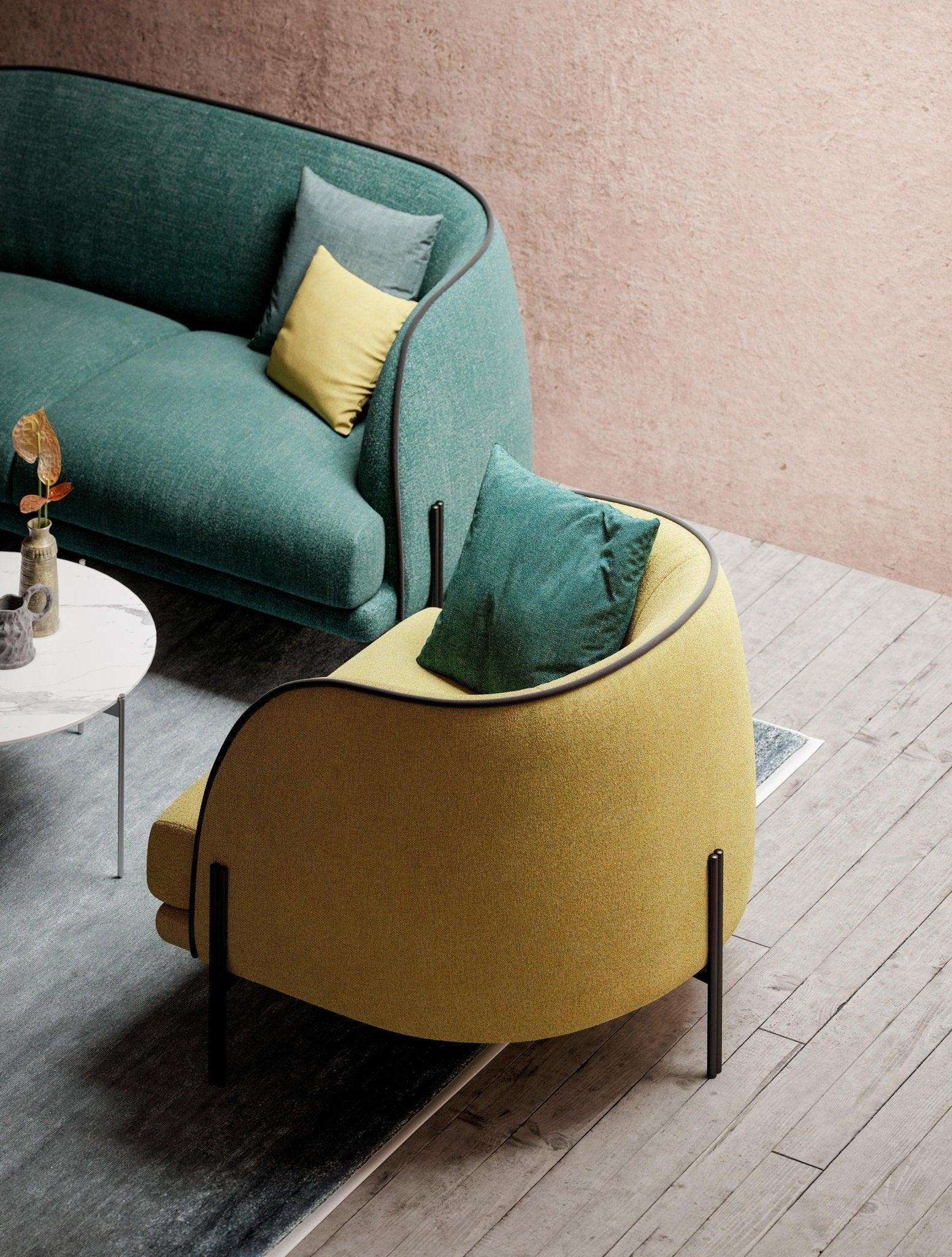 Fotel CAILLOU niebieski Liu Jo Living Eye on Design