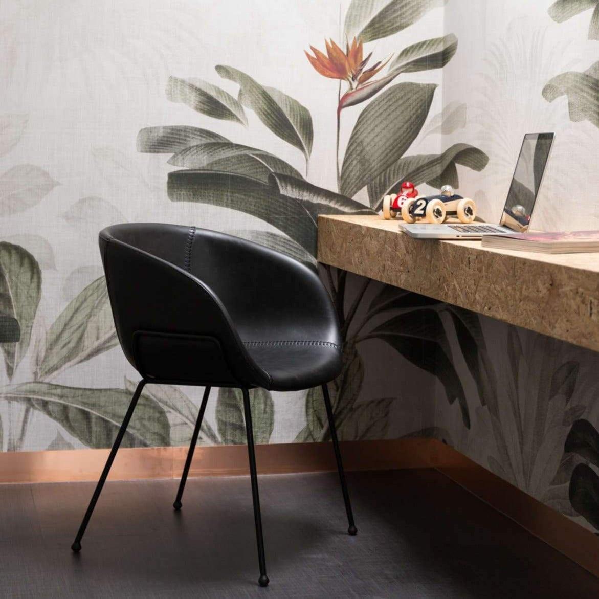 Fotel FESTON ekoskóra czarny Zuiver Eye on Design