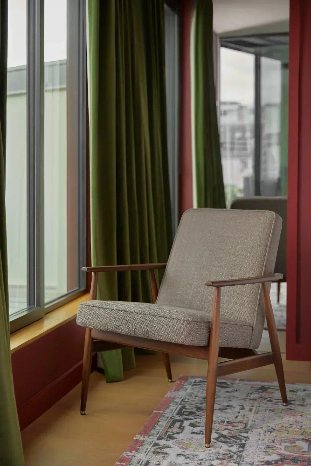 Fotel FOX beżowy w tkaninie Cord Creme 366 concept Eye on Design