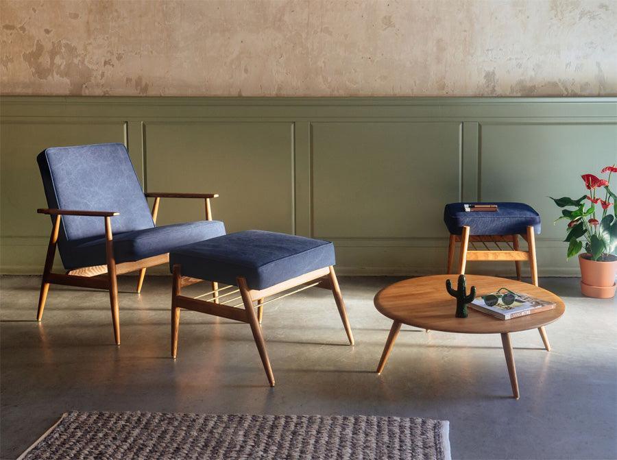 Fotel FOX beżowy w tkaninie Cord Creme 366 concept Eye on Design