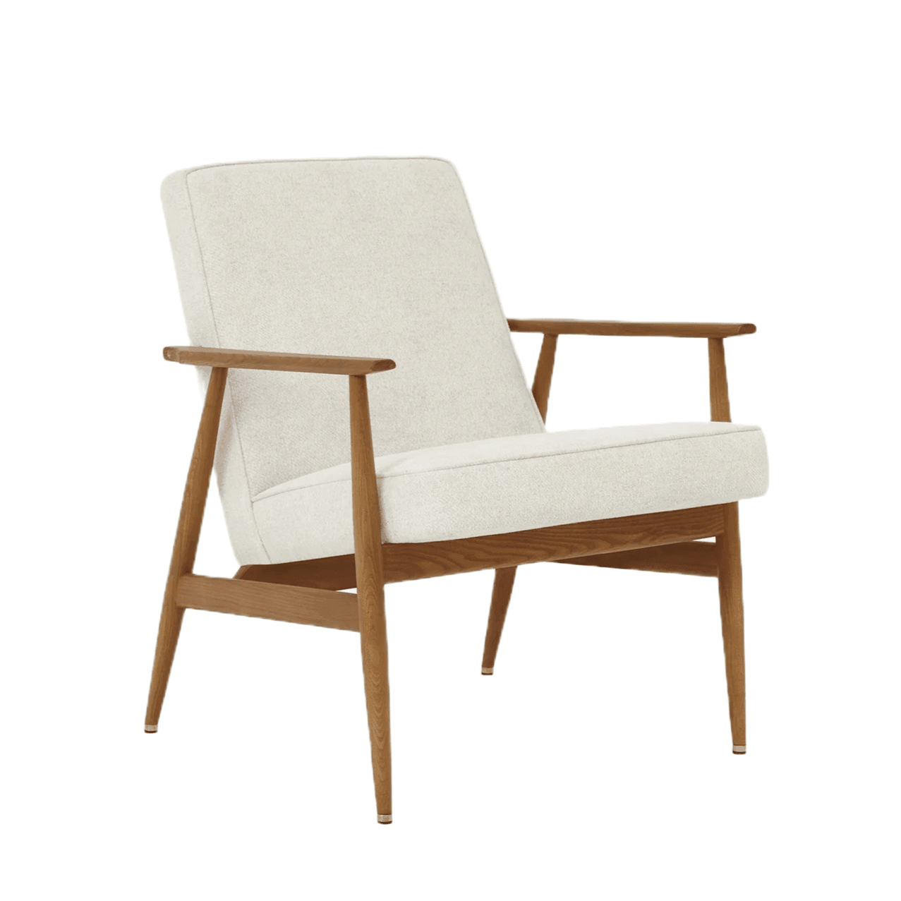 Fotel FOX biały w tkaninie Marble White 366 concept Eye on Design