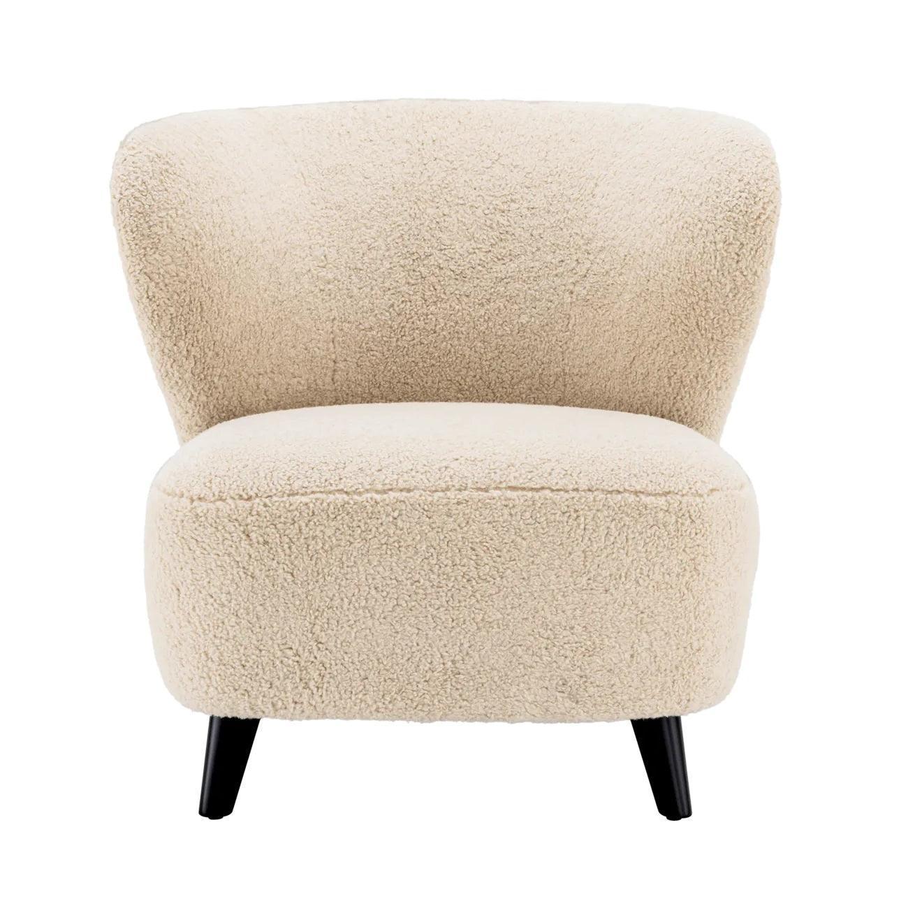 Fotel futrzany HYDRA kremowy Eichholtz Eye on Design